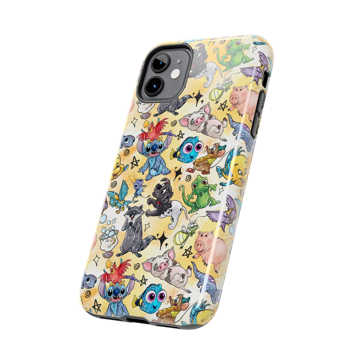 Sketch Pals - Yellow - Tough Phone Cases