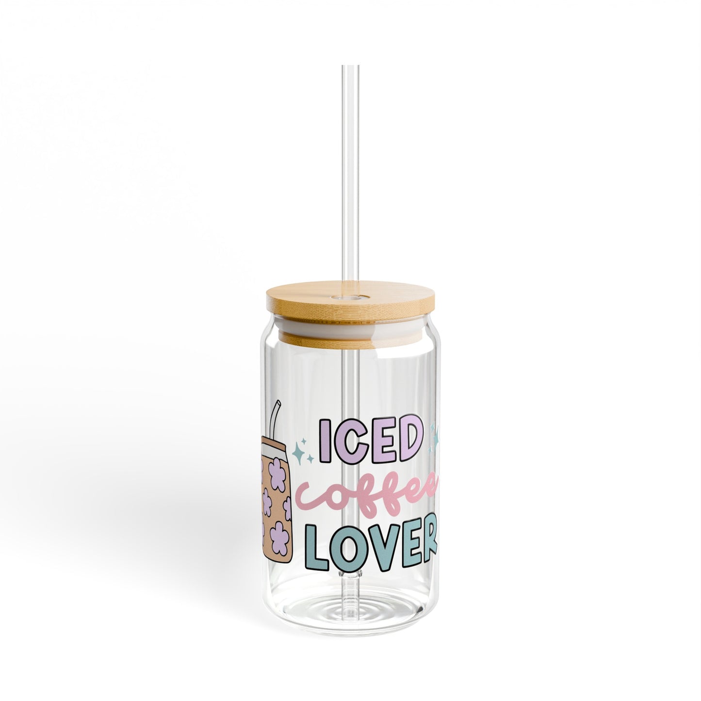 Iced Coffee Lover - Sipper Glass, 16oz