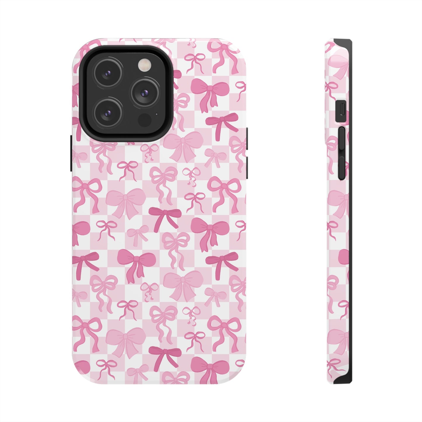 Coquette Pink Bow Girly - Tough Phone Cases