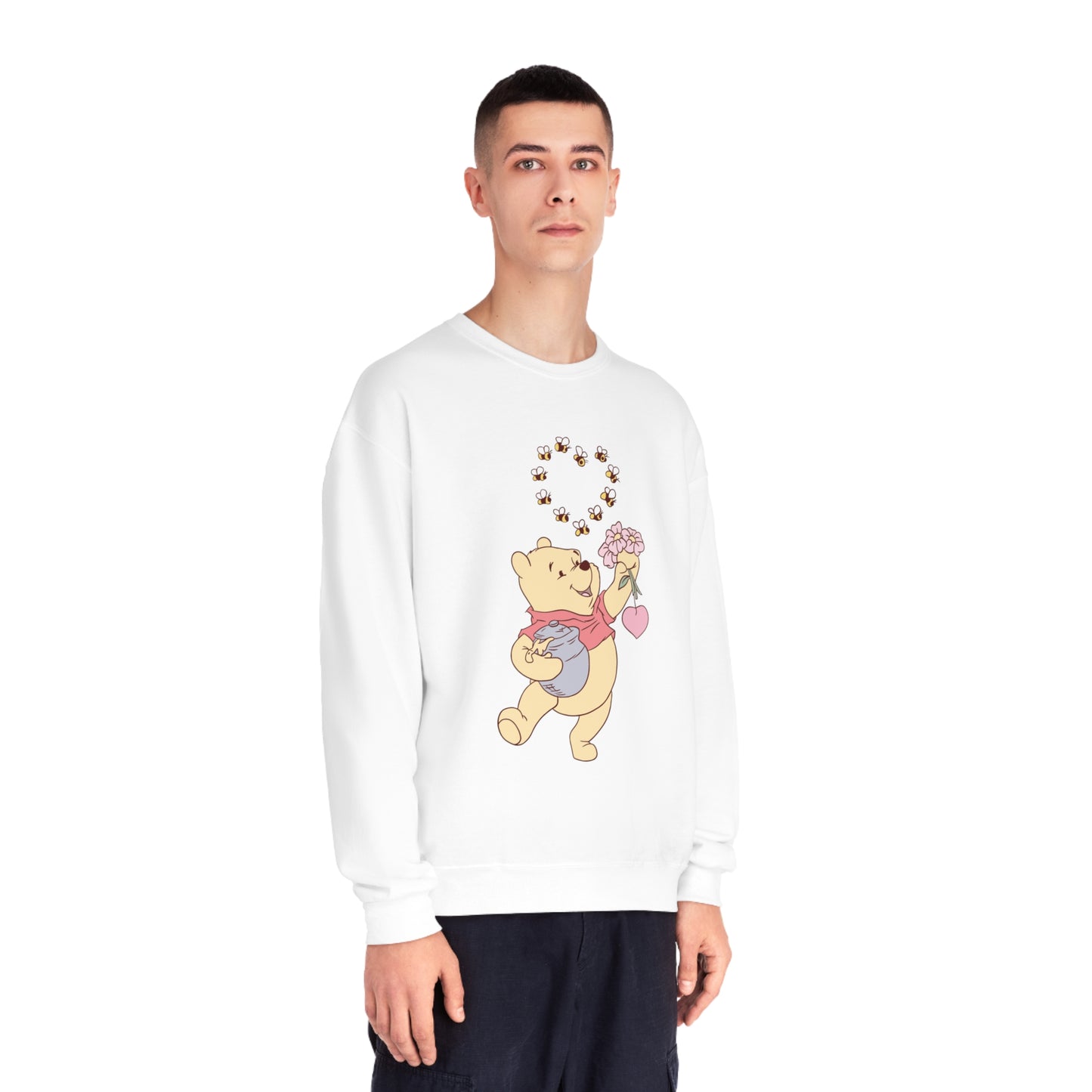 Honey Bee Heart - Unisex NuBlend® Crewneck Sweatshirt