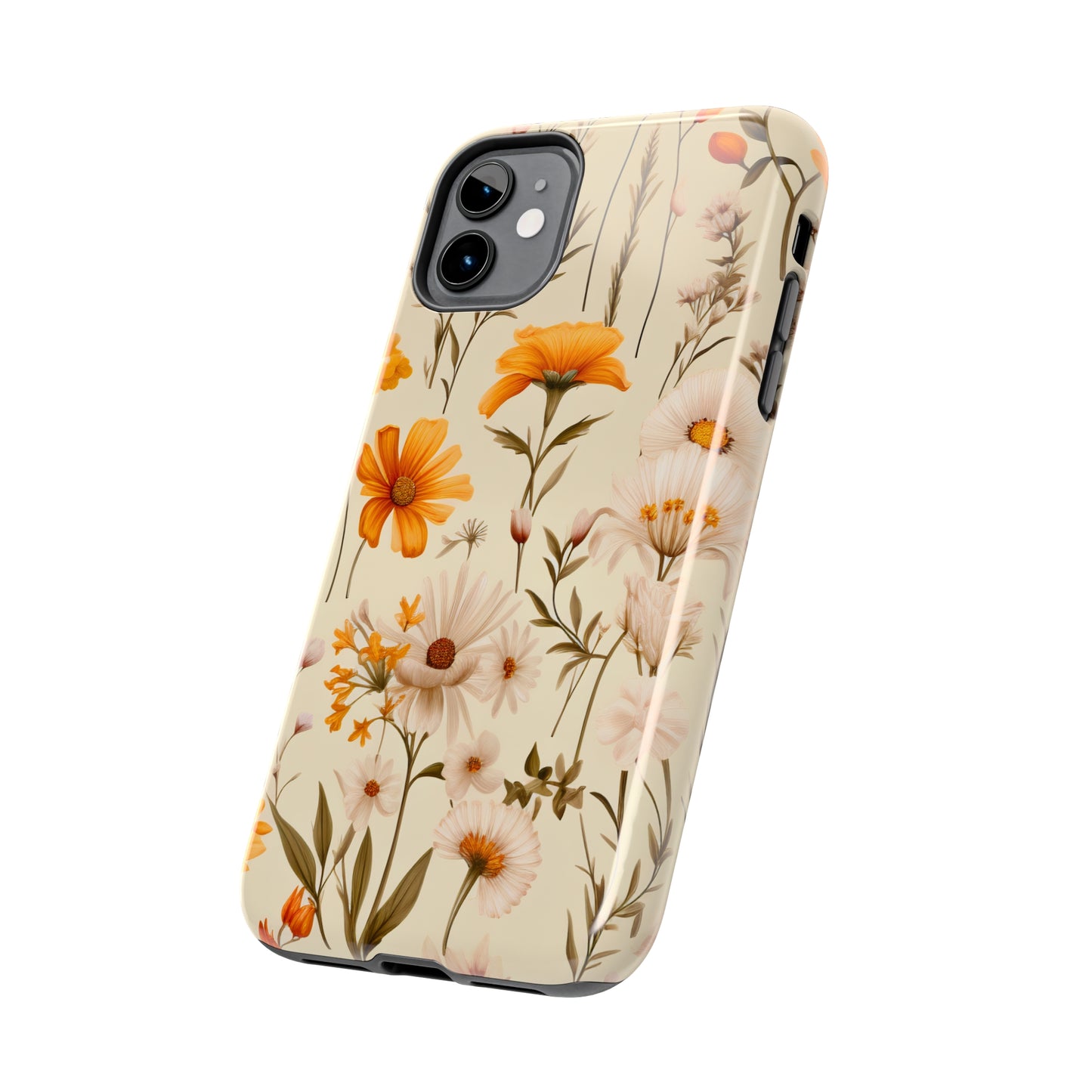 Yellow Floral - Tough Phone Cases