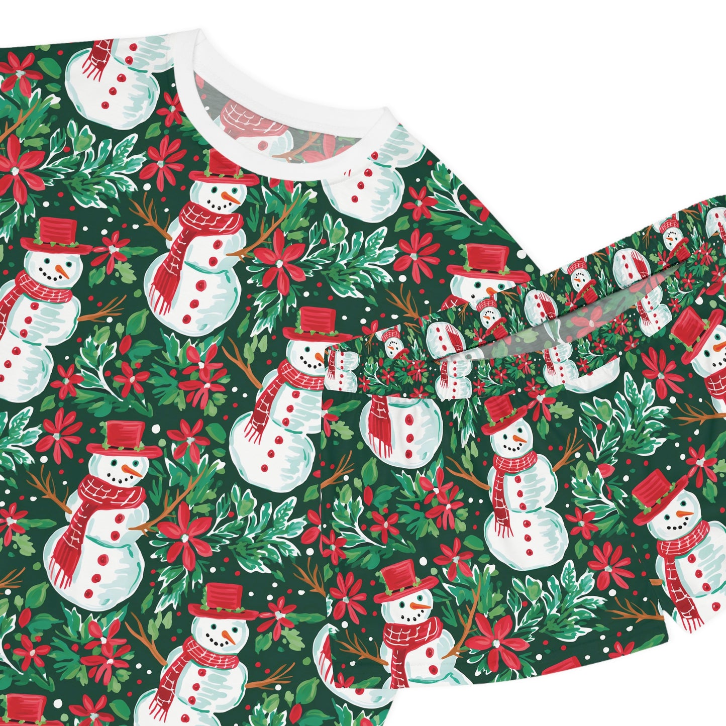 Holly Jolly Snowman - Women's Short Pajama Set