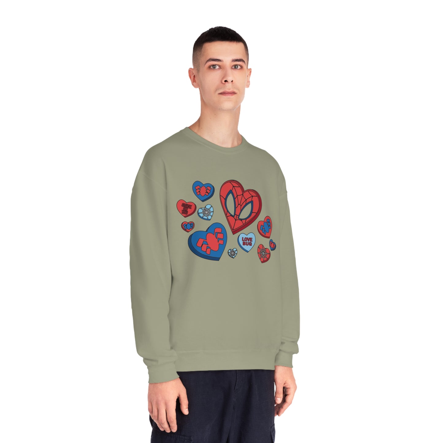 Spidey Hearts - Unisex NuBlend® Crewneck Sweatshirt