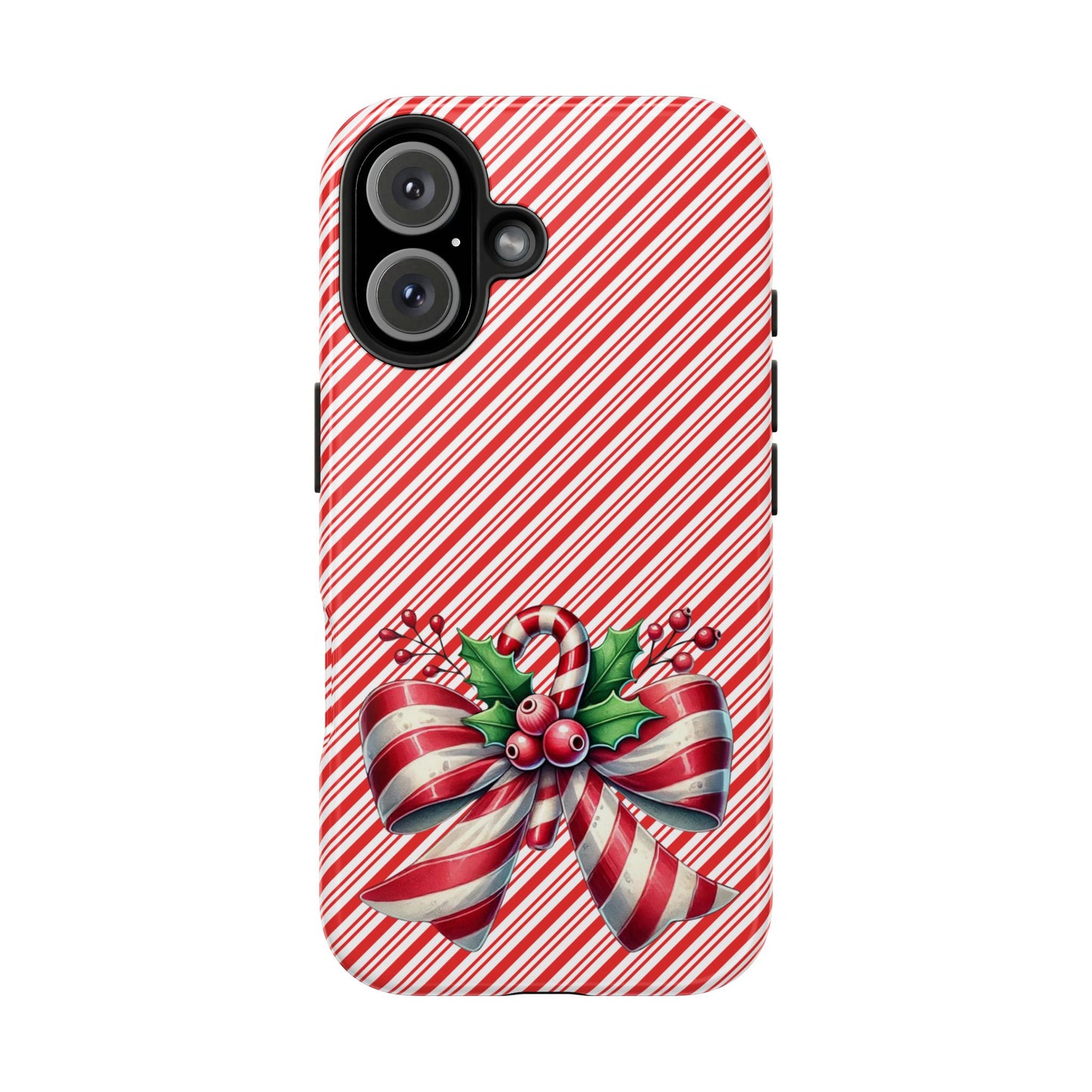 Candy Cane Bow - Christmas  -  Tough Phone Cases