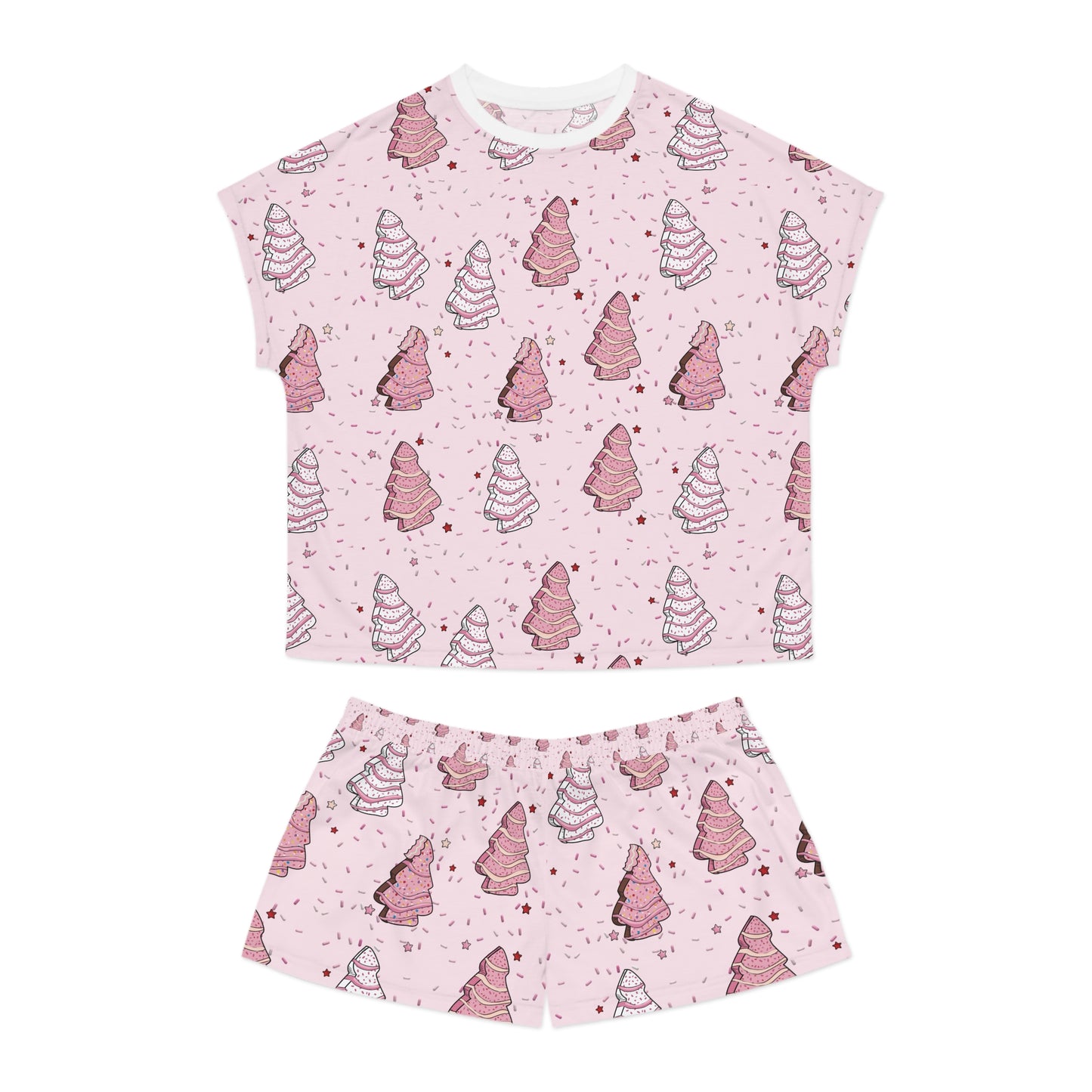 Pink Tree Cakes - Women's Short Pajama Set