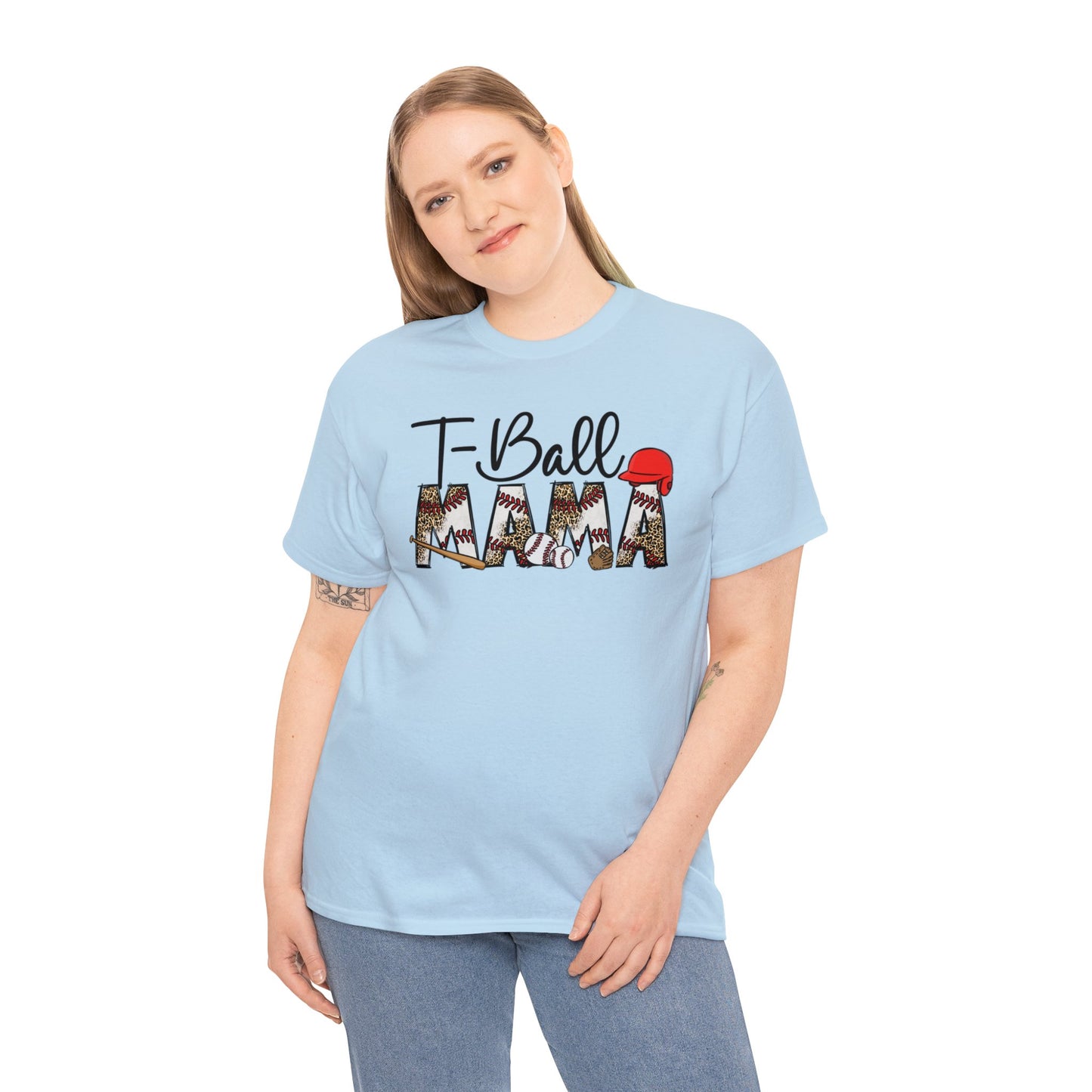 T-Ball Mama  - Unisex Heavy Cotton Tee