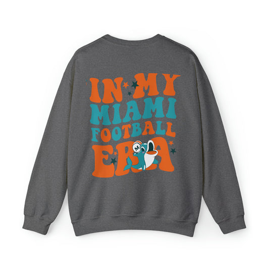 Miami Football Era - Front & Back - Unisex Heavy Blend™ Crewneck Sweatshirt