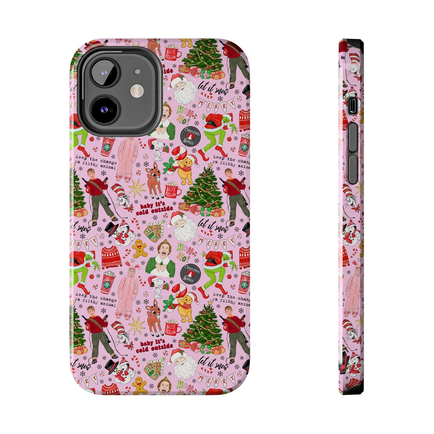 Pink Classic Christmas Movies  -  Tough Phone Cases