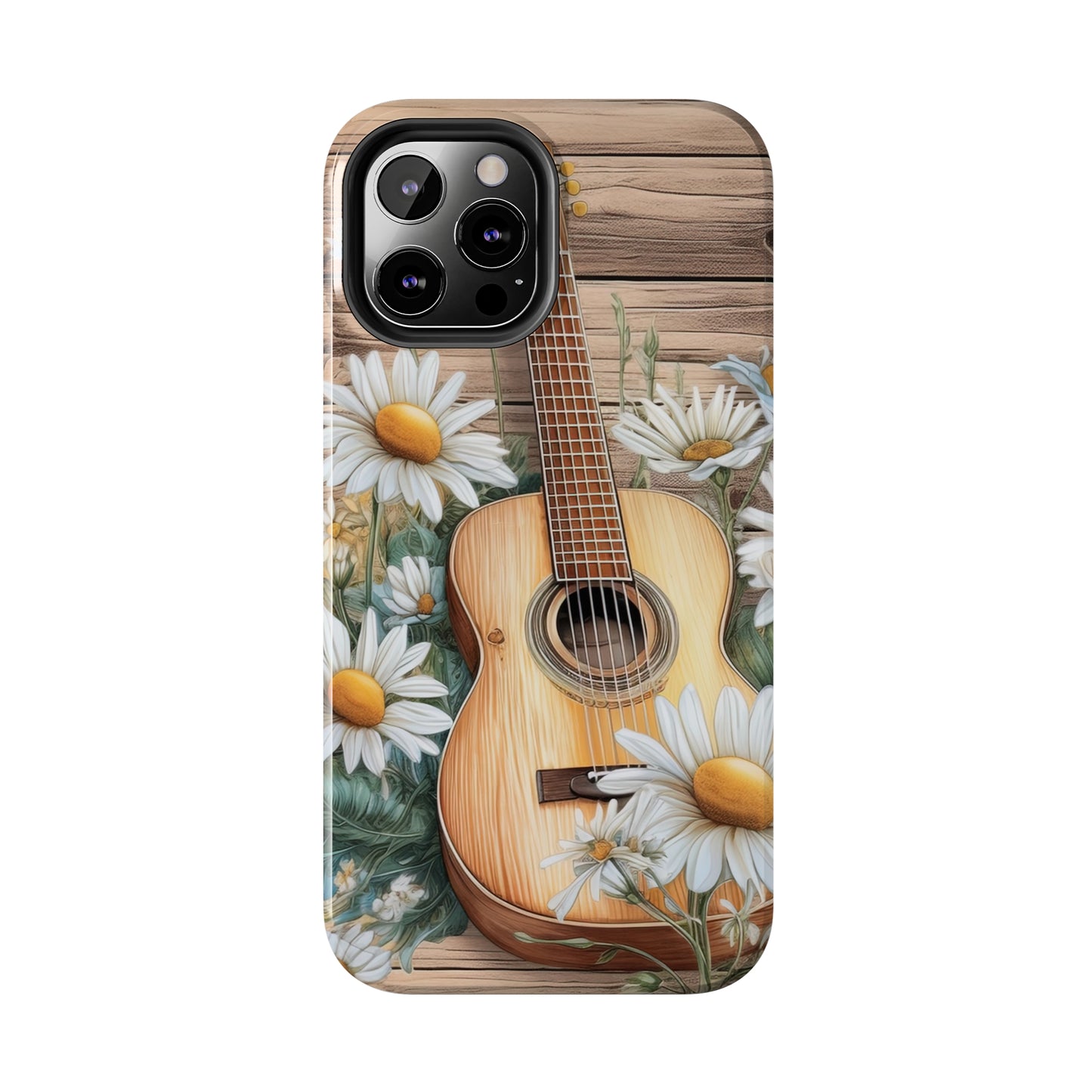 Guitar & Daisies - Tough Phone Cases