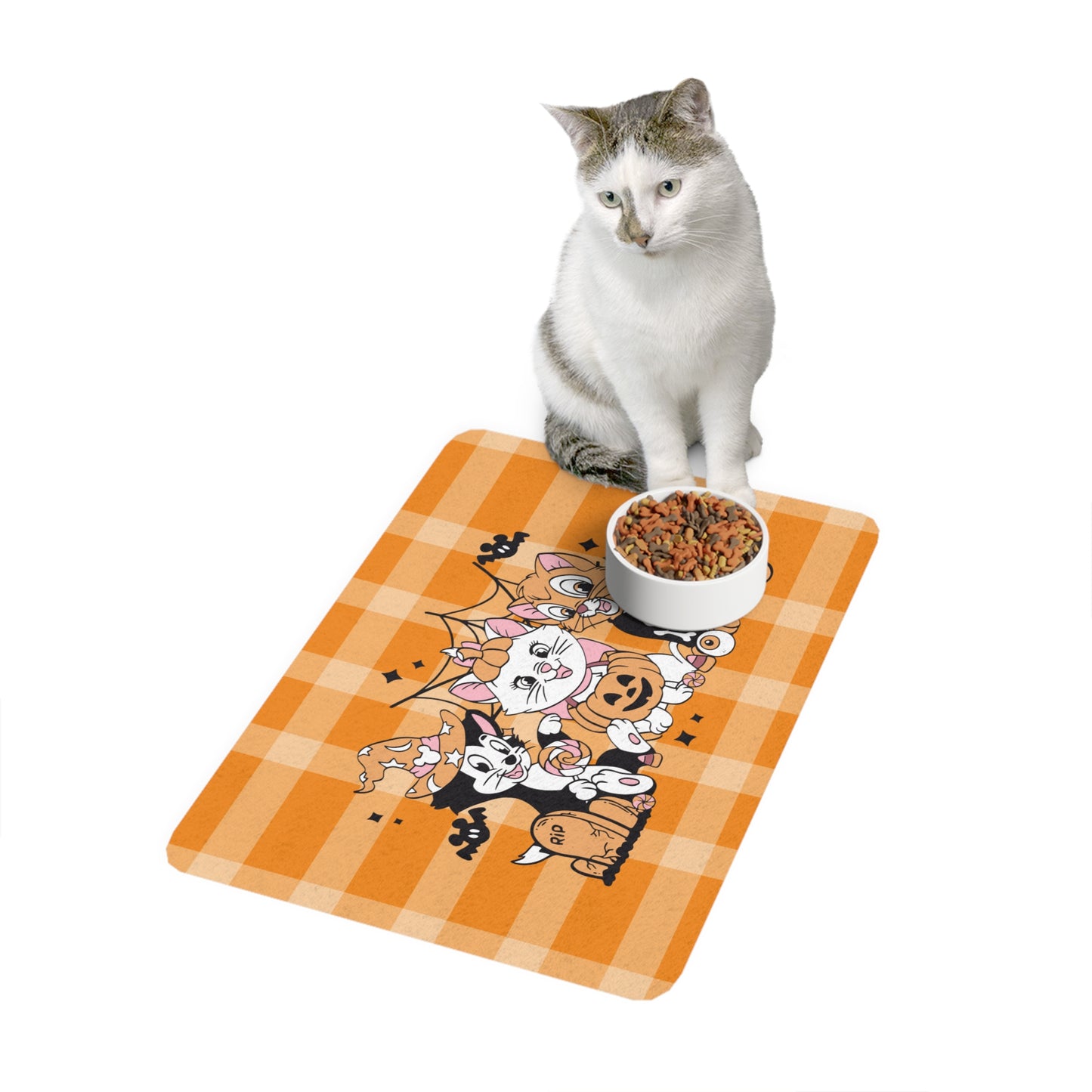 Halloween Kitties - Pet Food Mat (12x18)