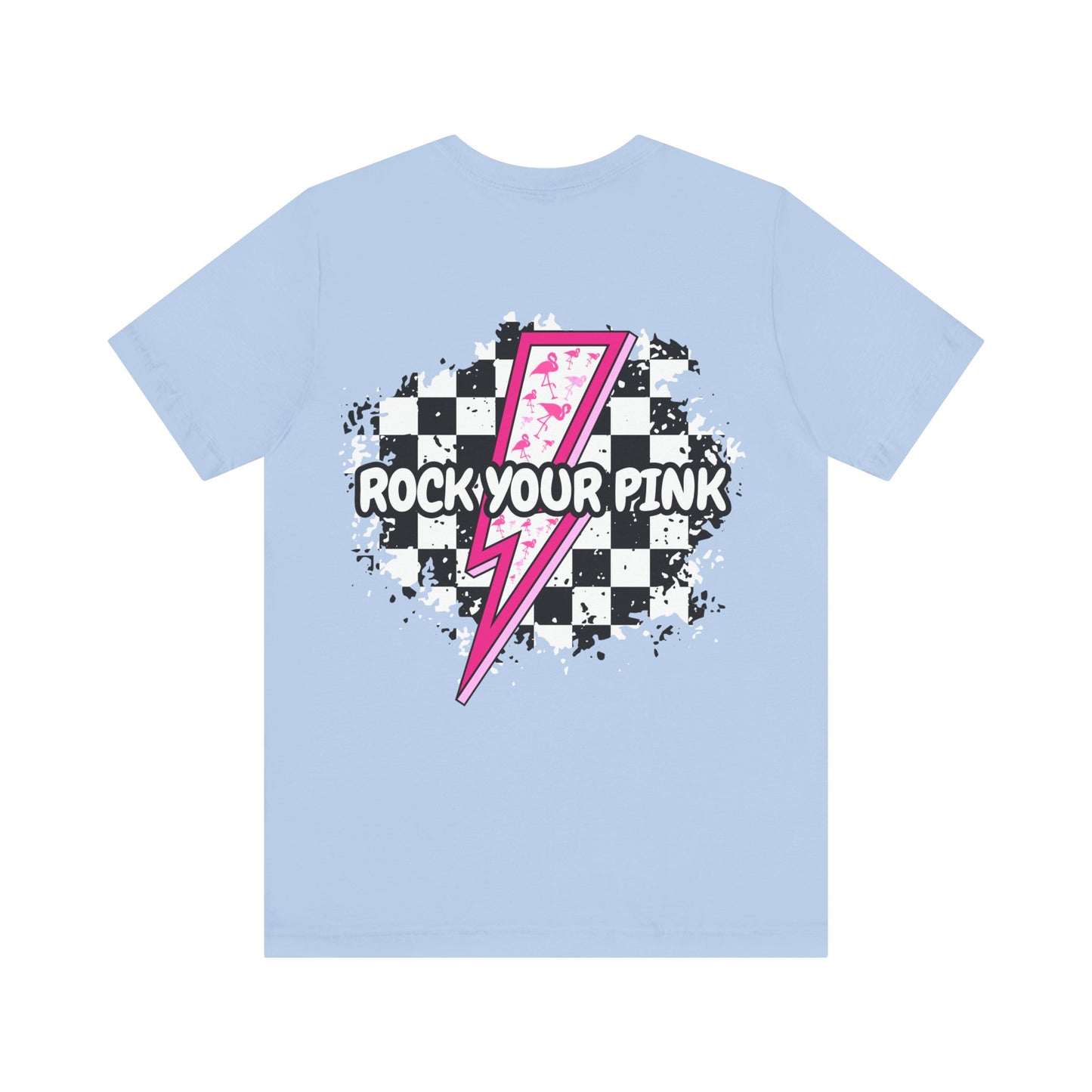 Checkered Rock Your Pink - Unisex Tee