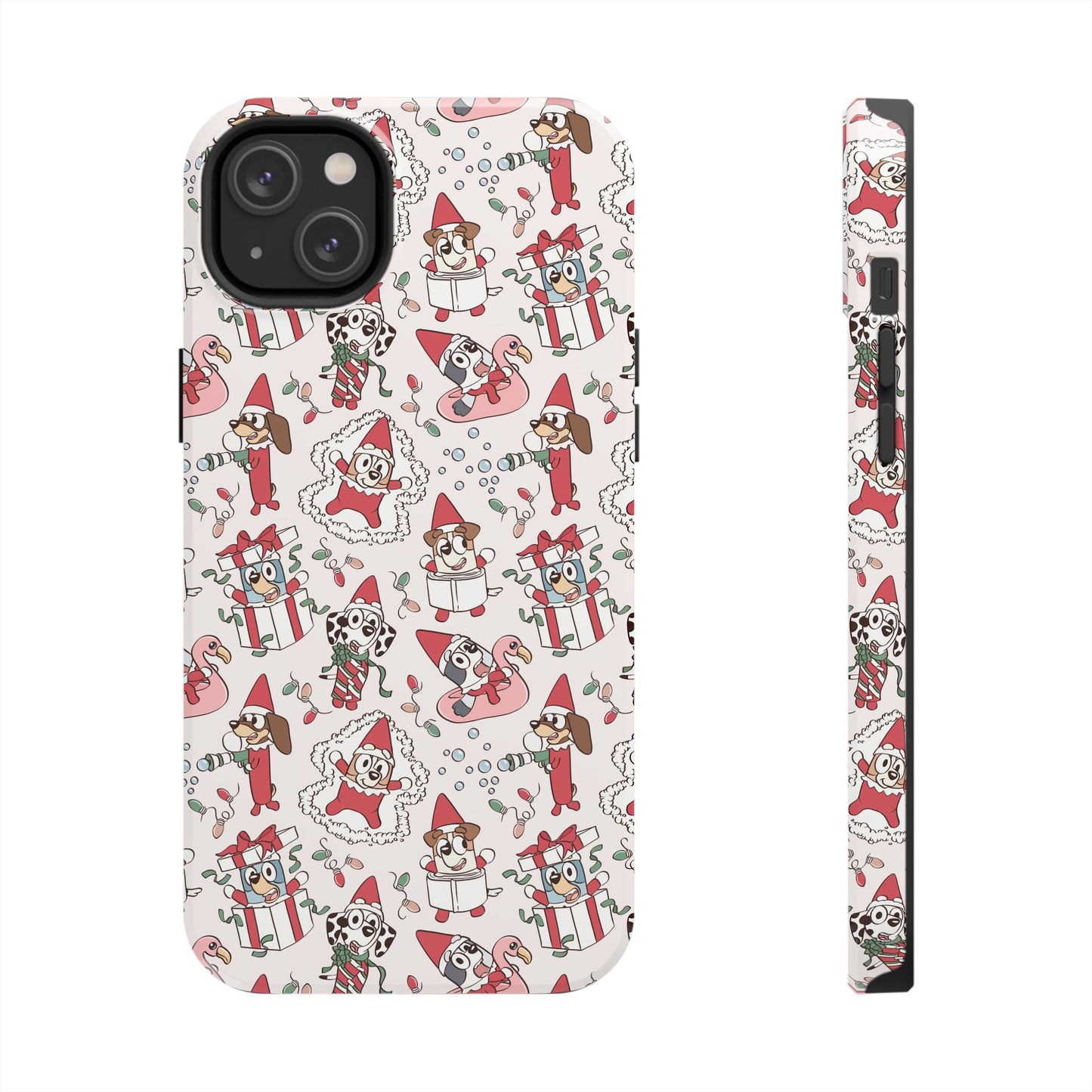 Christmas Blue Pup and Friends -  Tough Phone Cases