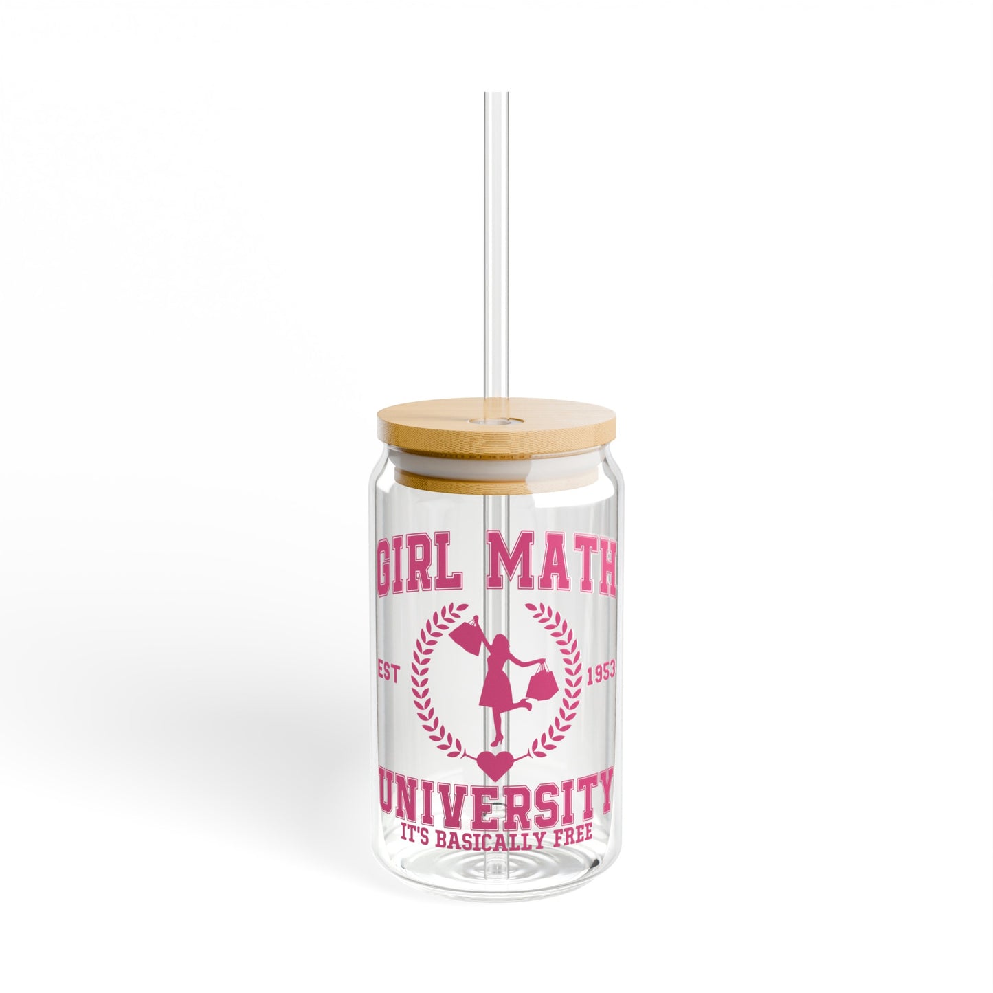 Girl Math University - Sipper Glass, 16oz