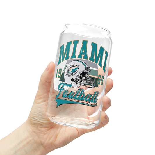 Miami Football  - Sipper Glass, 16oz