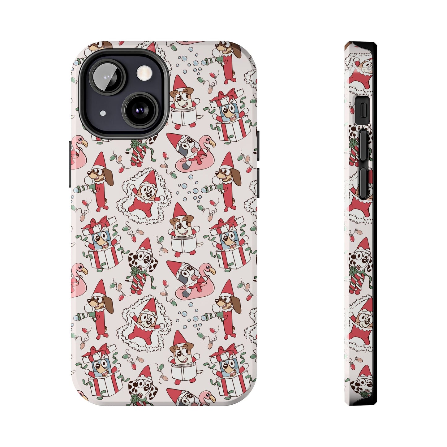 Christmas Blue Pup and Friends -  Tough Phone Cases