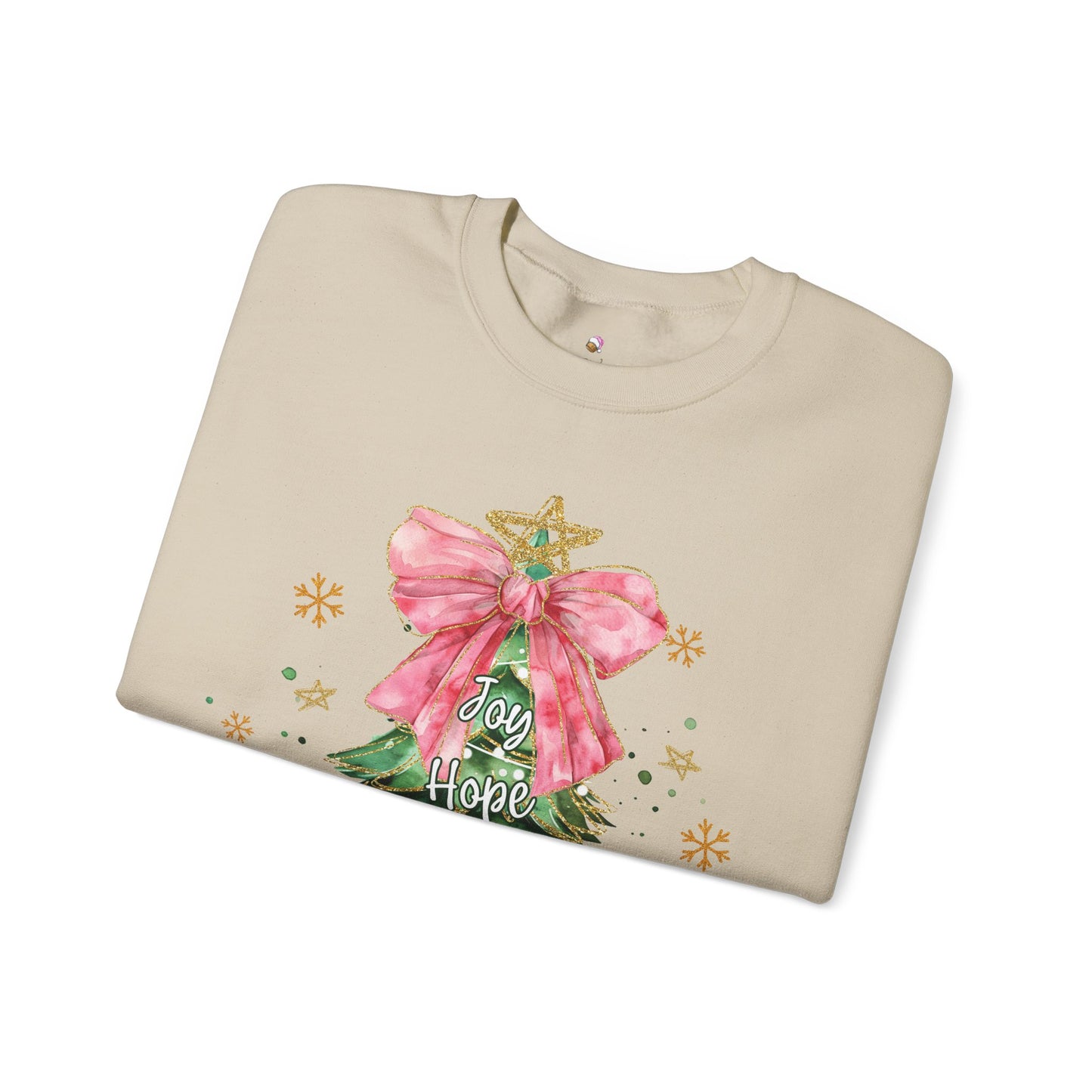 Joy Hope Tree Christmas Sweatshirt