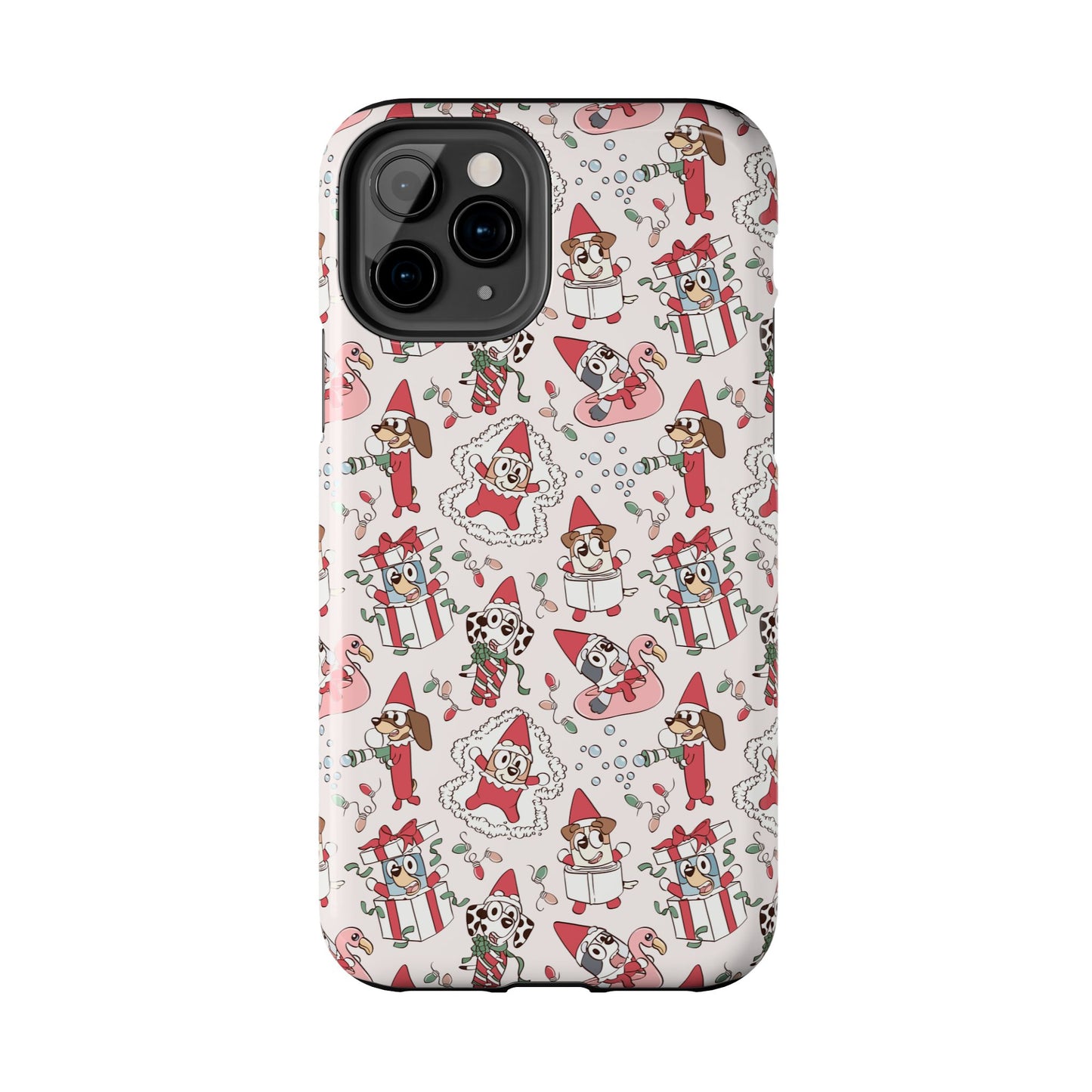 Christmas Blue Pup and Friends -  Tough Phone Cases