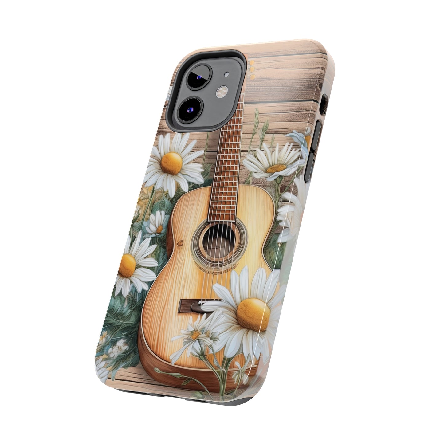 Guitar & Daisies - Tough Phone Cases