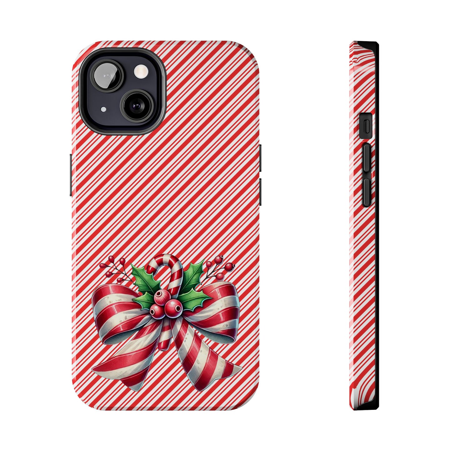 Candy Cane Bow - Christmas  -  Tough Phone Cases