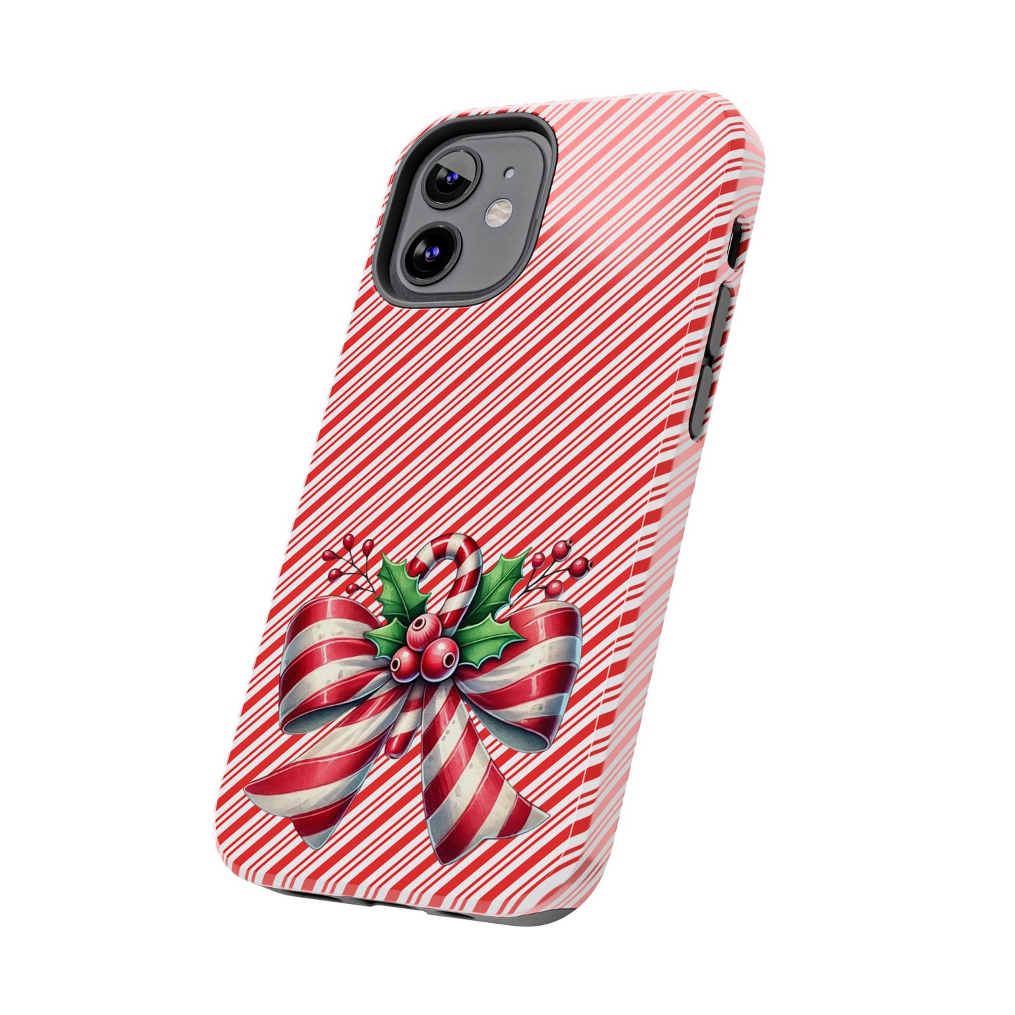 Candy Cane Bow - Christmas  -  Tough Phone Cases