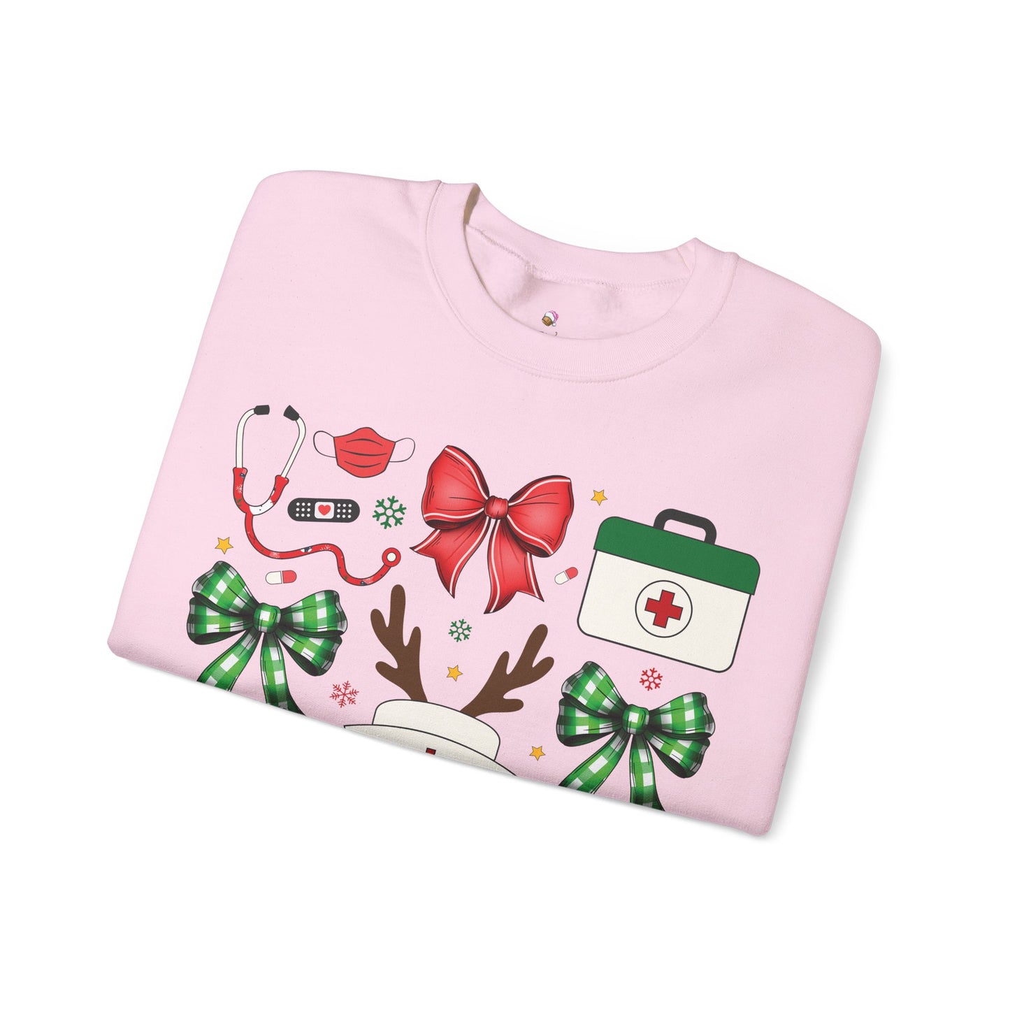 Christmas Nurse Coquette Christmas Sweatshirt