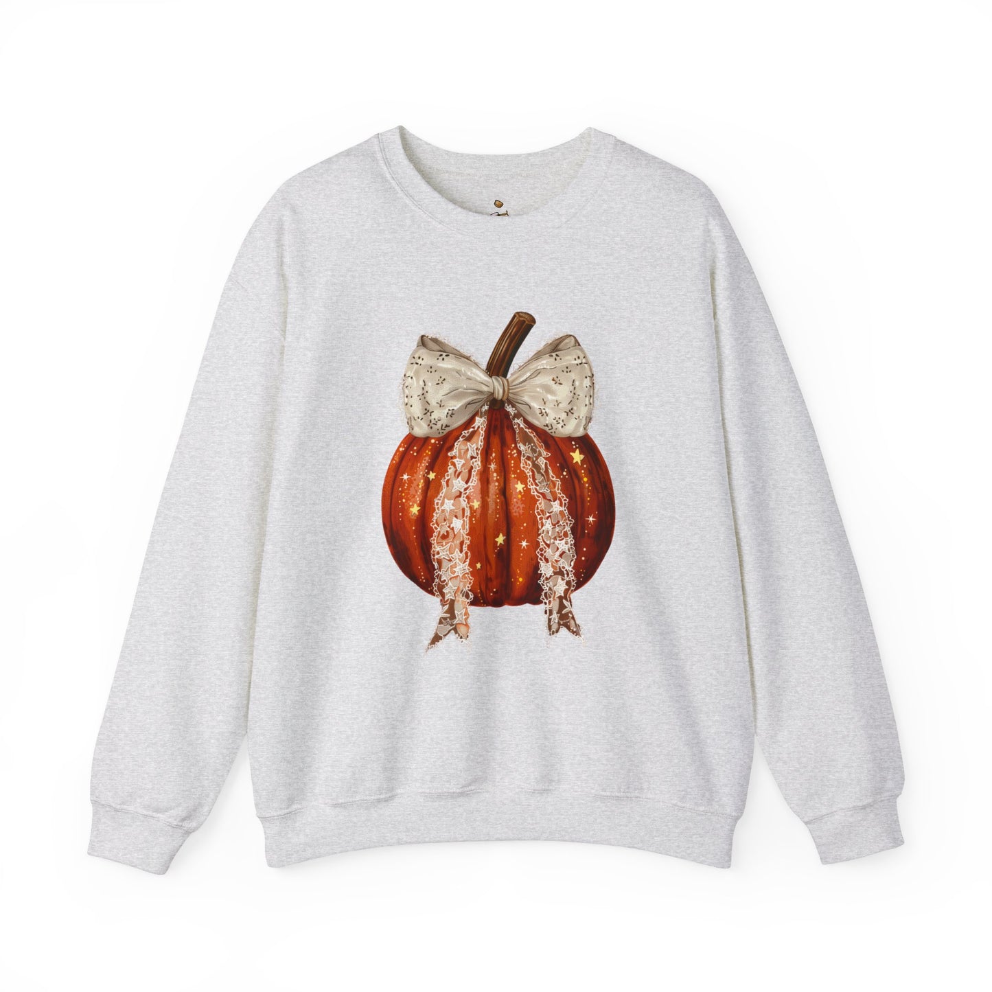 Fall Coquette Pumpkin  - Unisex Heavy Blend™ Crewneck Sweatshirt