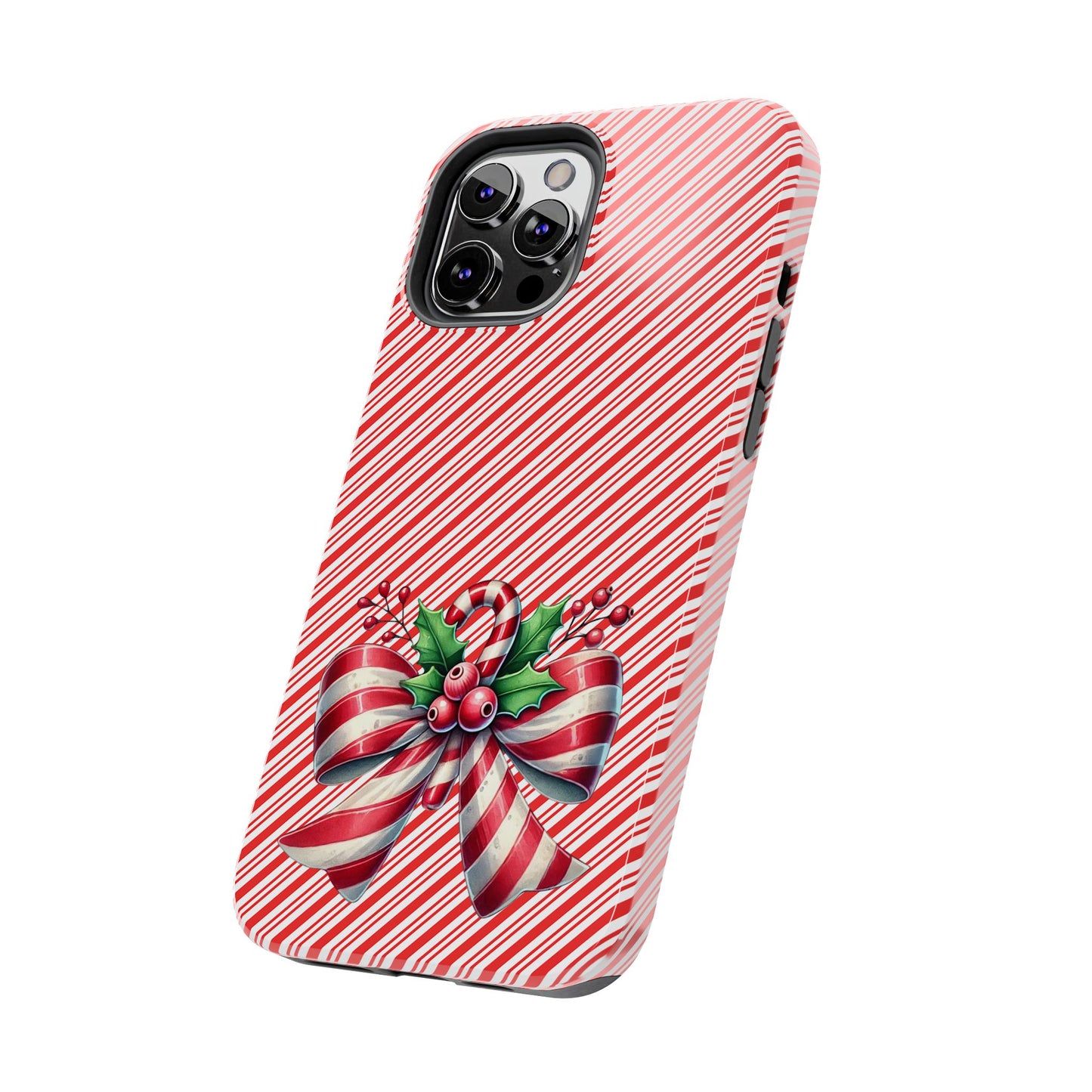 Candy Cane Bow - Christmas  -  Tough Phone Cases