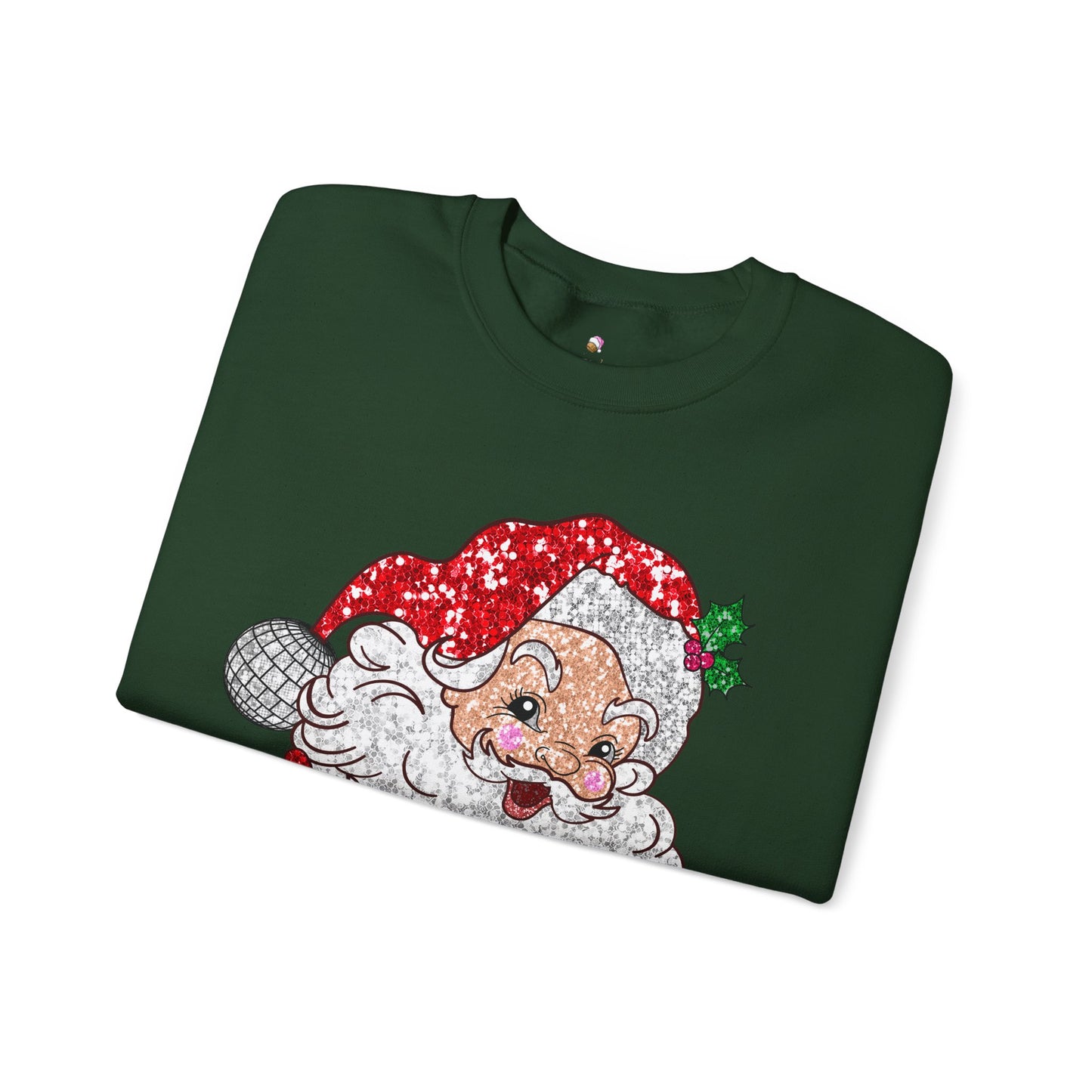 Sparkle Santa Christmas Sweatshirt