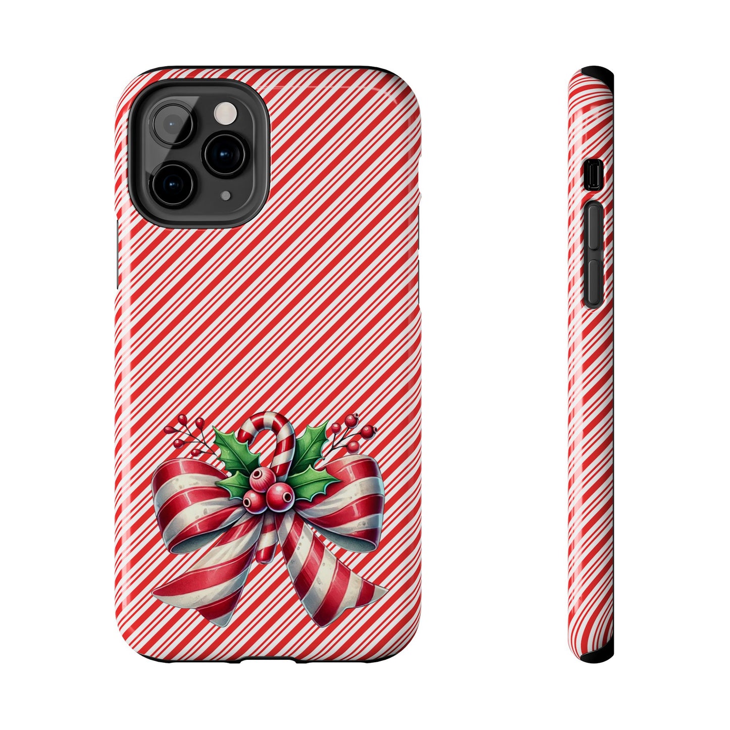 Candy Cane Bow - Christmas  -  Tough Phone Cases