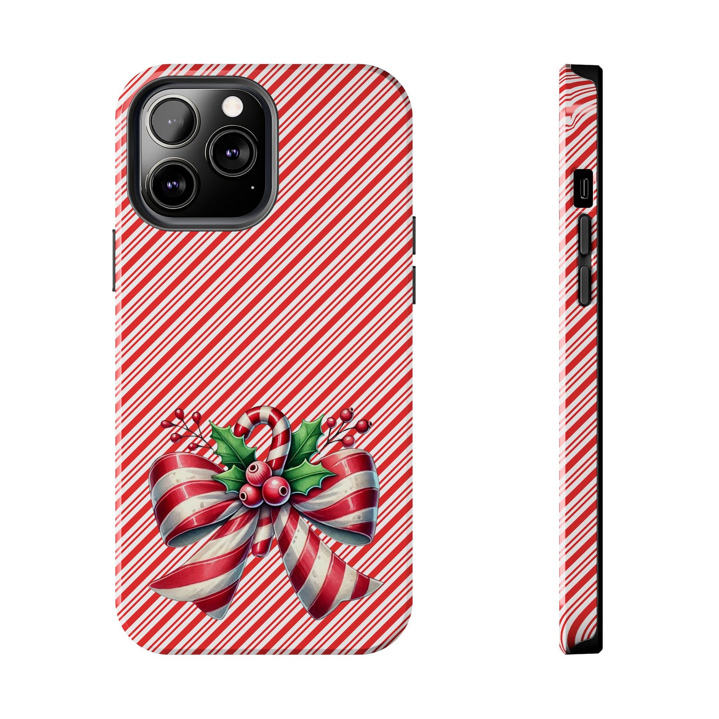 Candy Cane Bow - Christmas  -  Tough Phone Cases