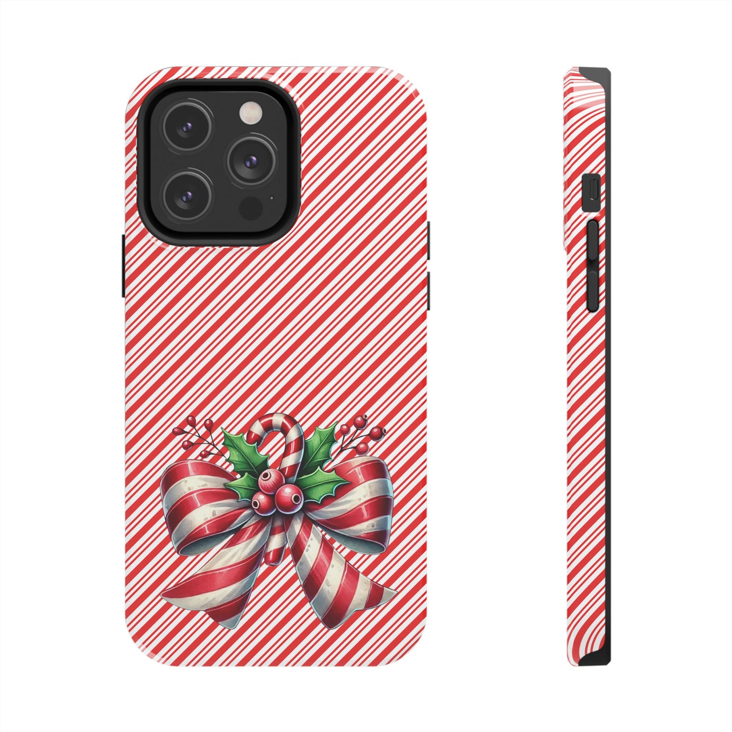 Candy Cane Bow - Christmas  -  Tough Phone Cases