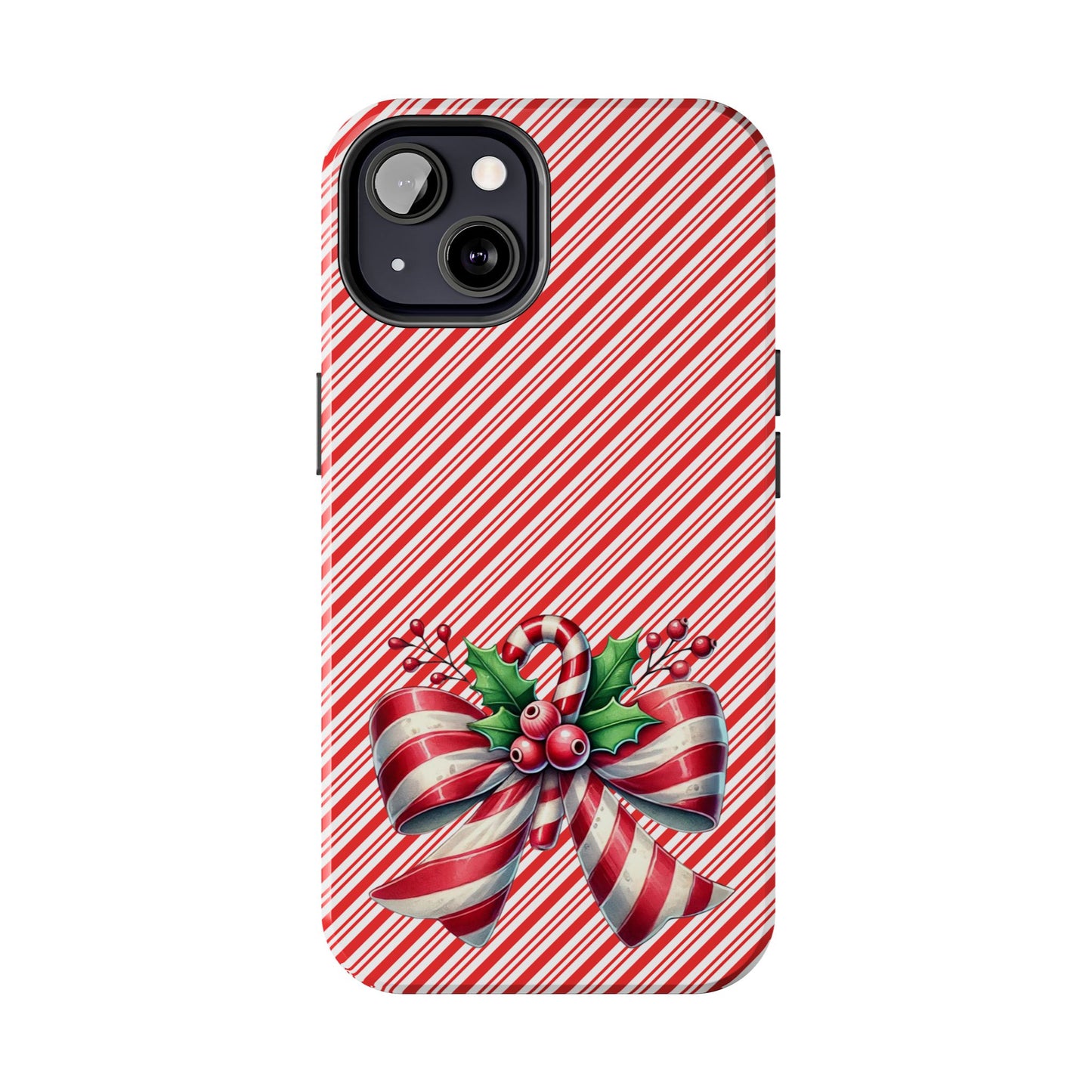 Candy Cane Bow - Christmas  -  Tough Phone Cases