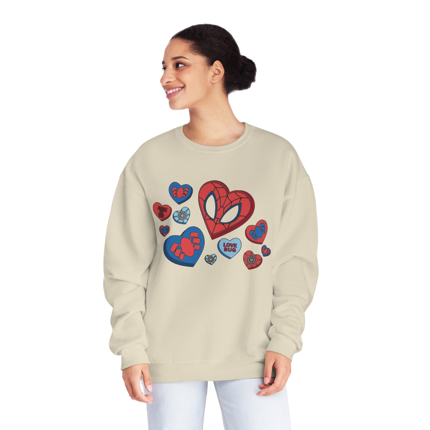 Spidey Hearts - Unisex NuBlend® Crewneck Sweatshirt