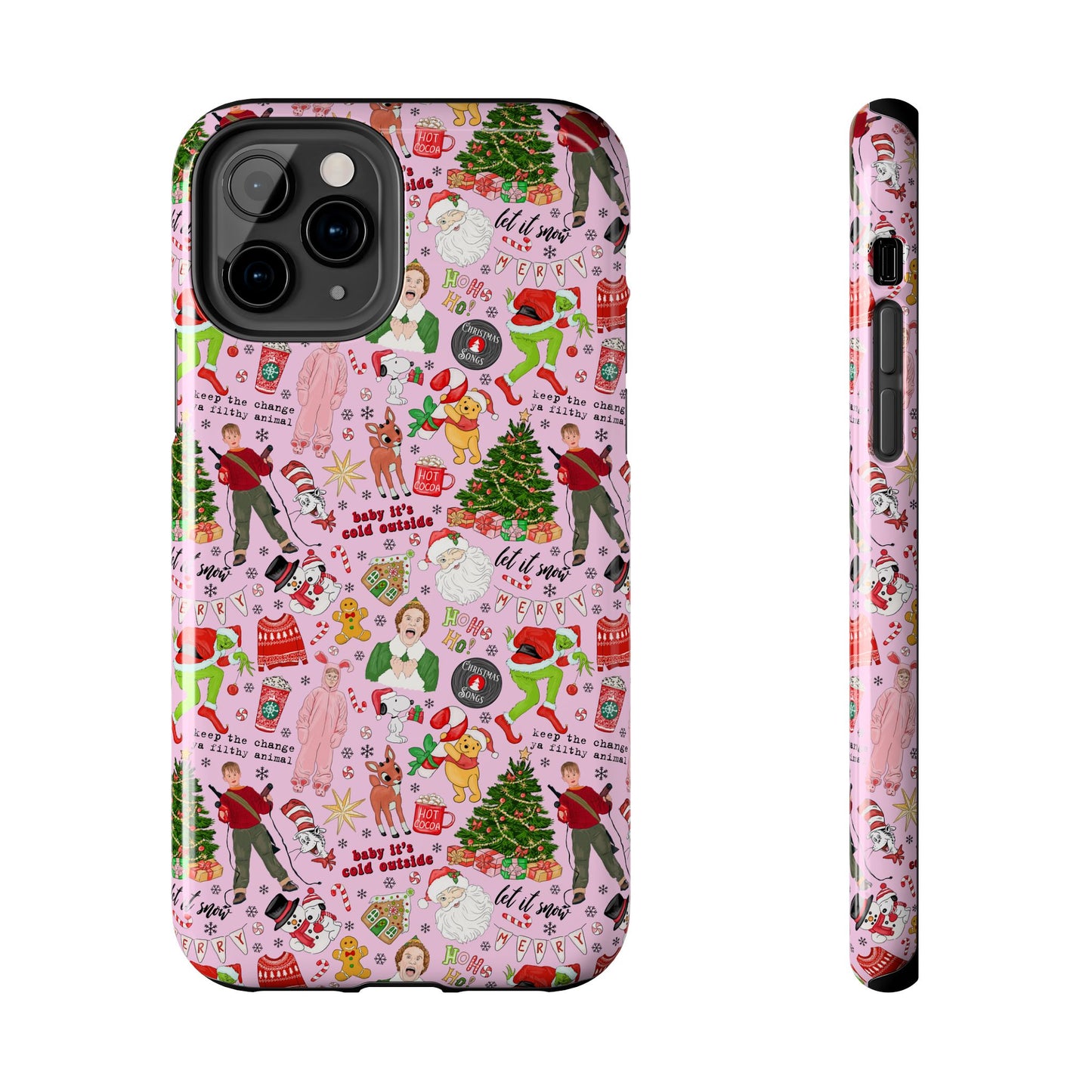 Pink Classic Christmas Movies  -  Tough Phone Cases