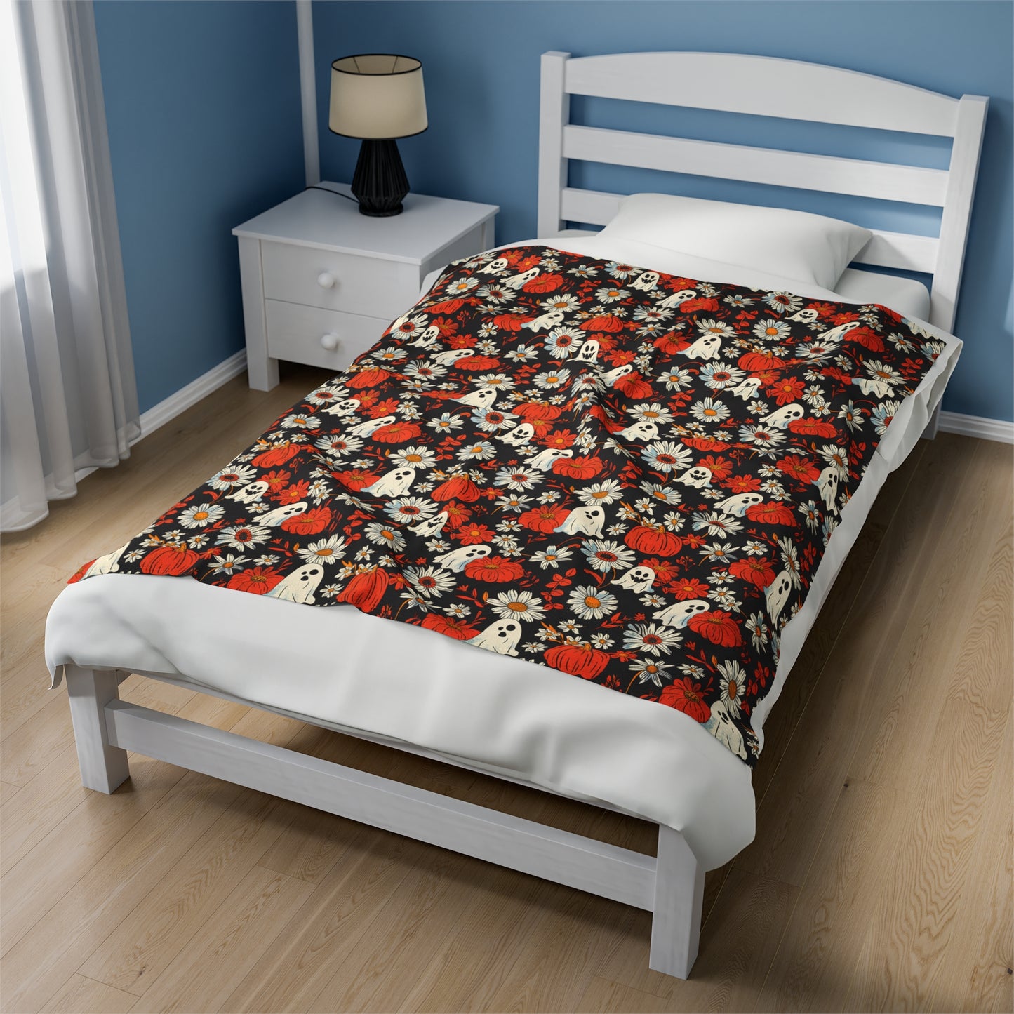 Ghost Floral - Plush Blanket