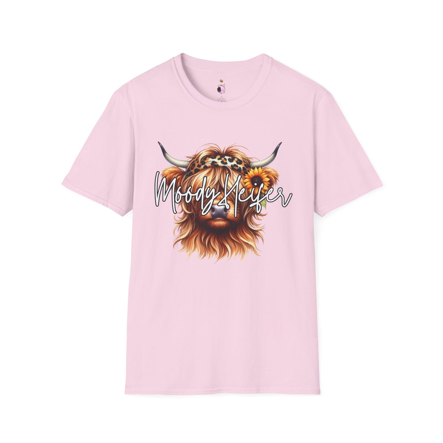 Moody Heifer - Unisex Softstyle T-Shirt