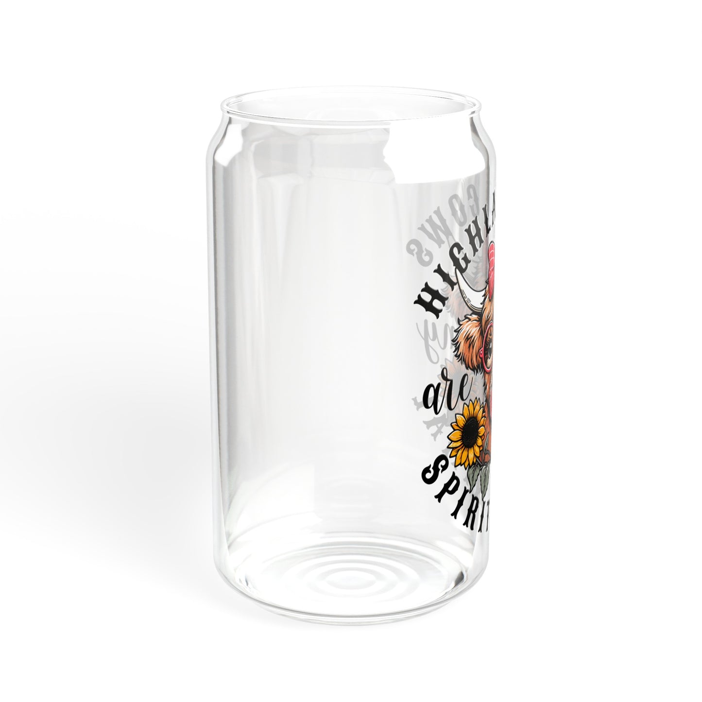 Cows are My Spirit Animal - Sipper Glass, 16oz