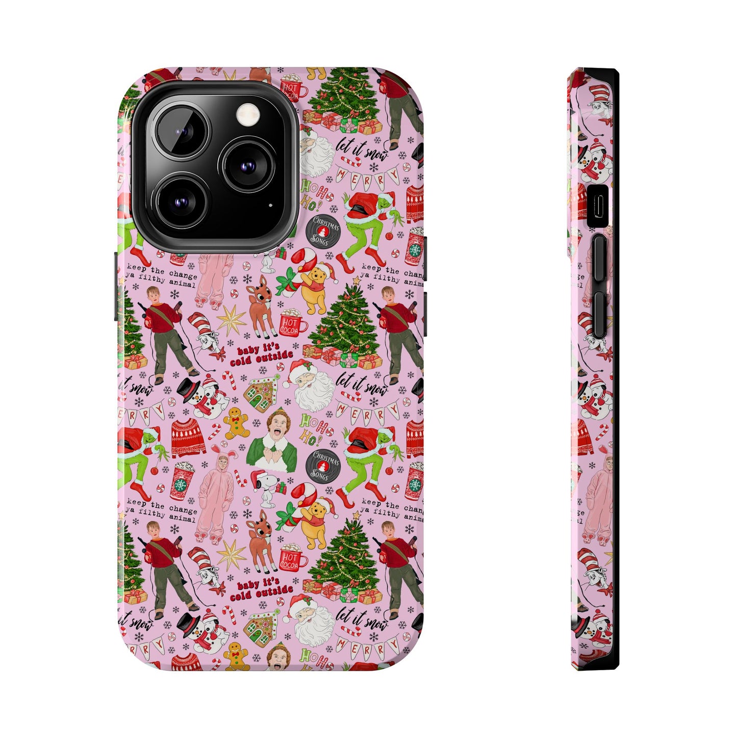 Pink Classic Christmas Movies  -  Tough Phone Cases