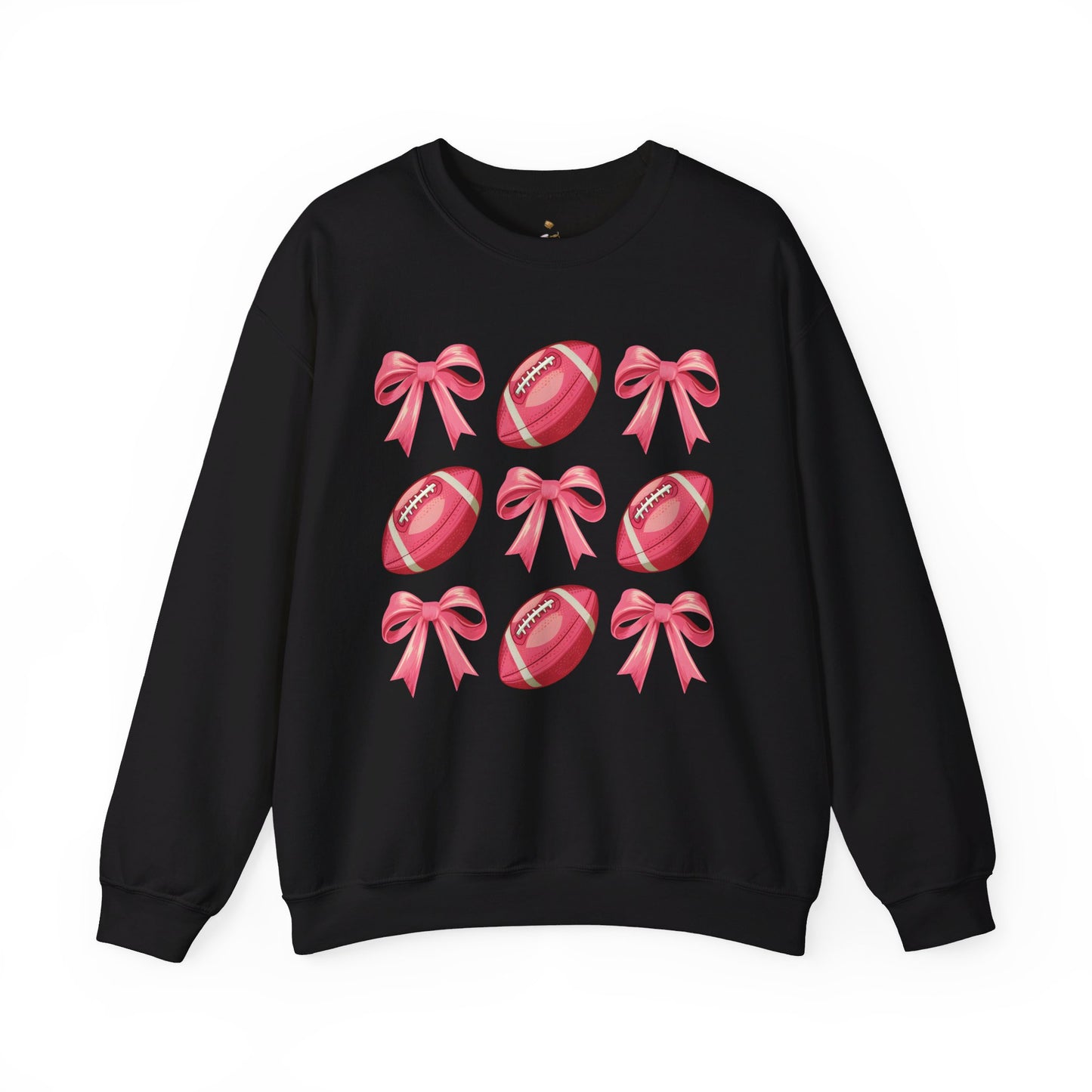 Pink Footballs and Bows Coquette Sweatshirt