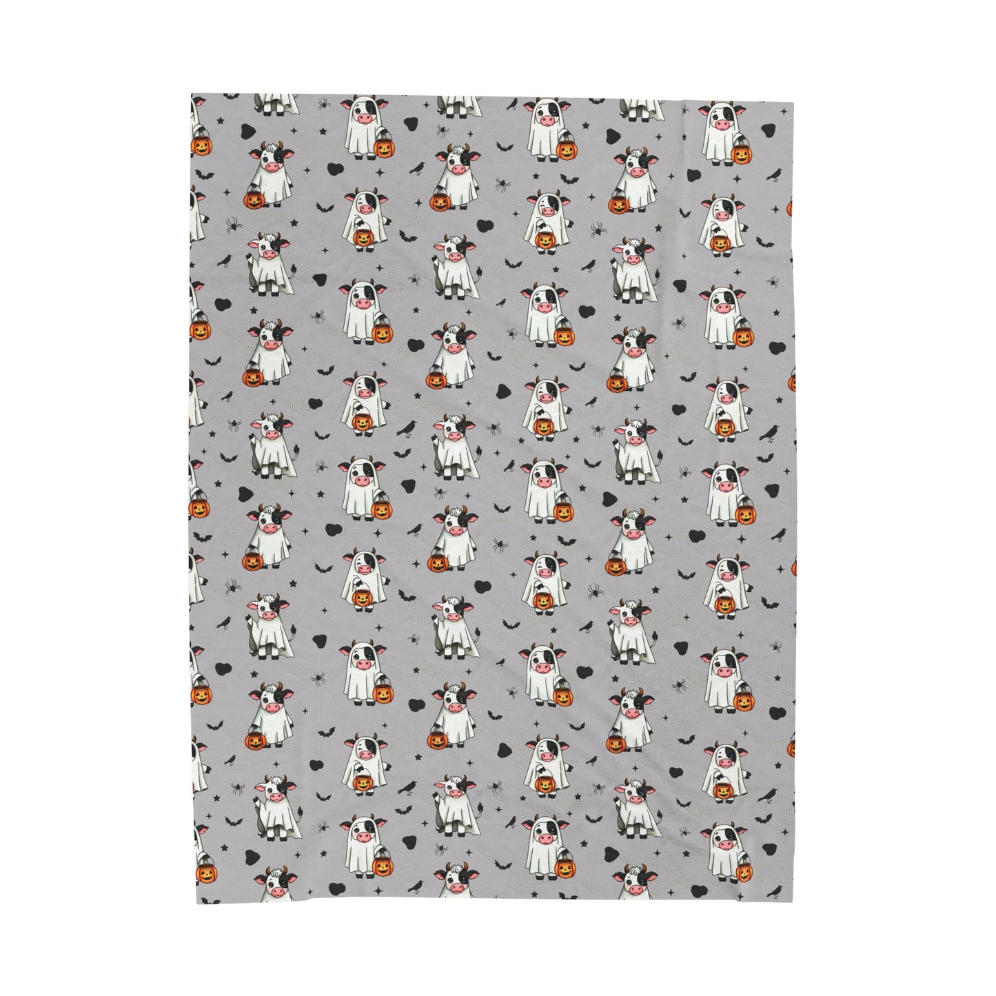 Halloween Cow Ghosts - Plush Blanket