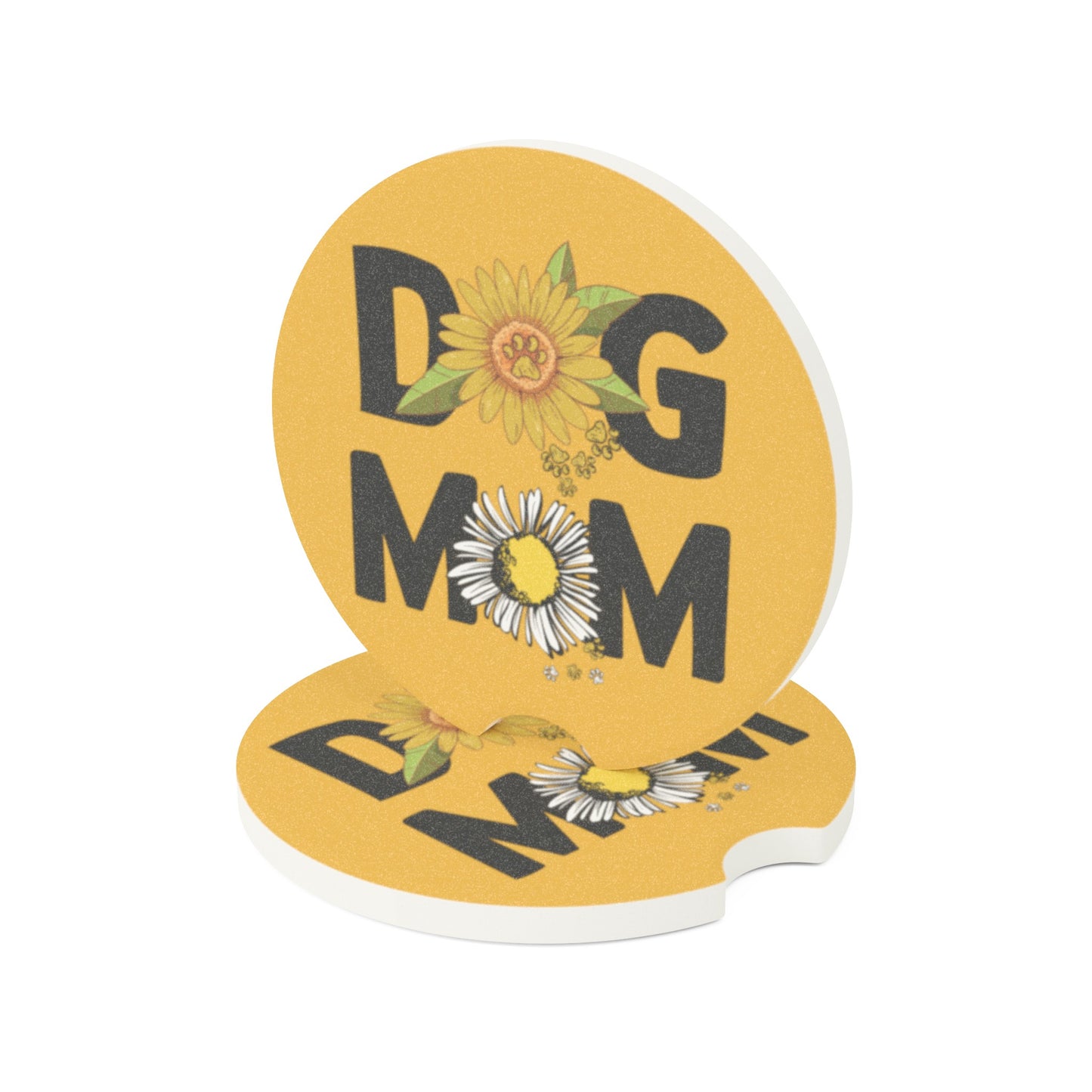 Dog Mom - Soapstone Car Coaster