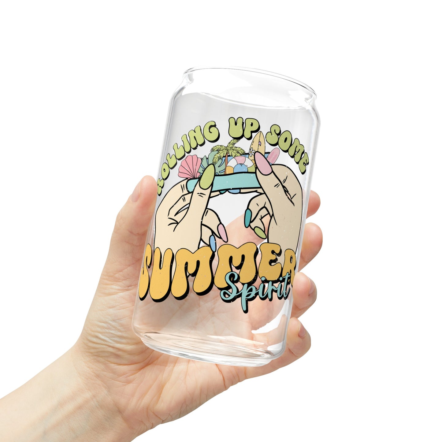 Rolling Up Some Summer - Sipper Glass, 16oz