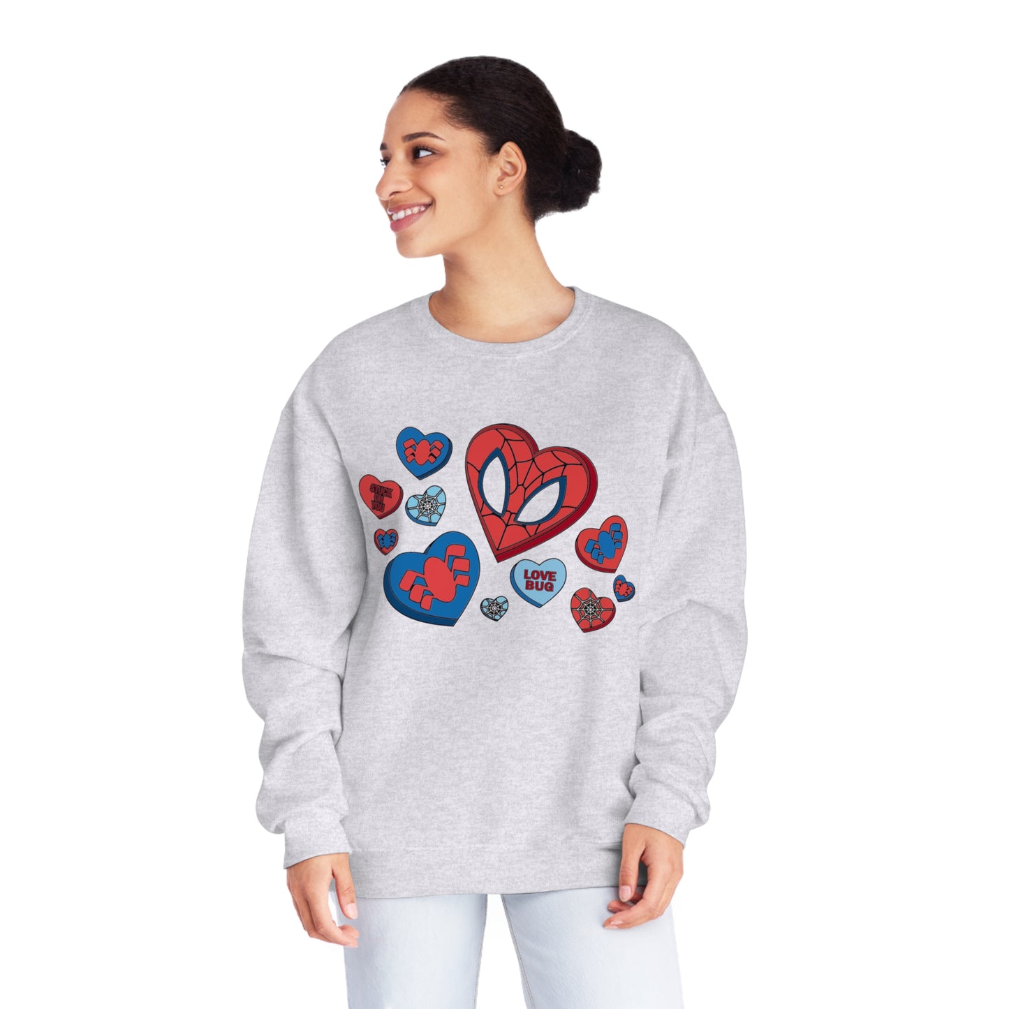 Spidey Hearts - Unisex NuBlend® Crewneck Sweatshirt