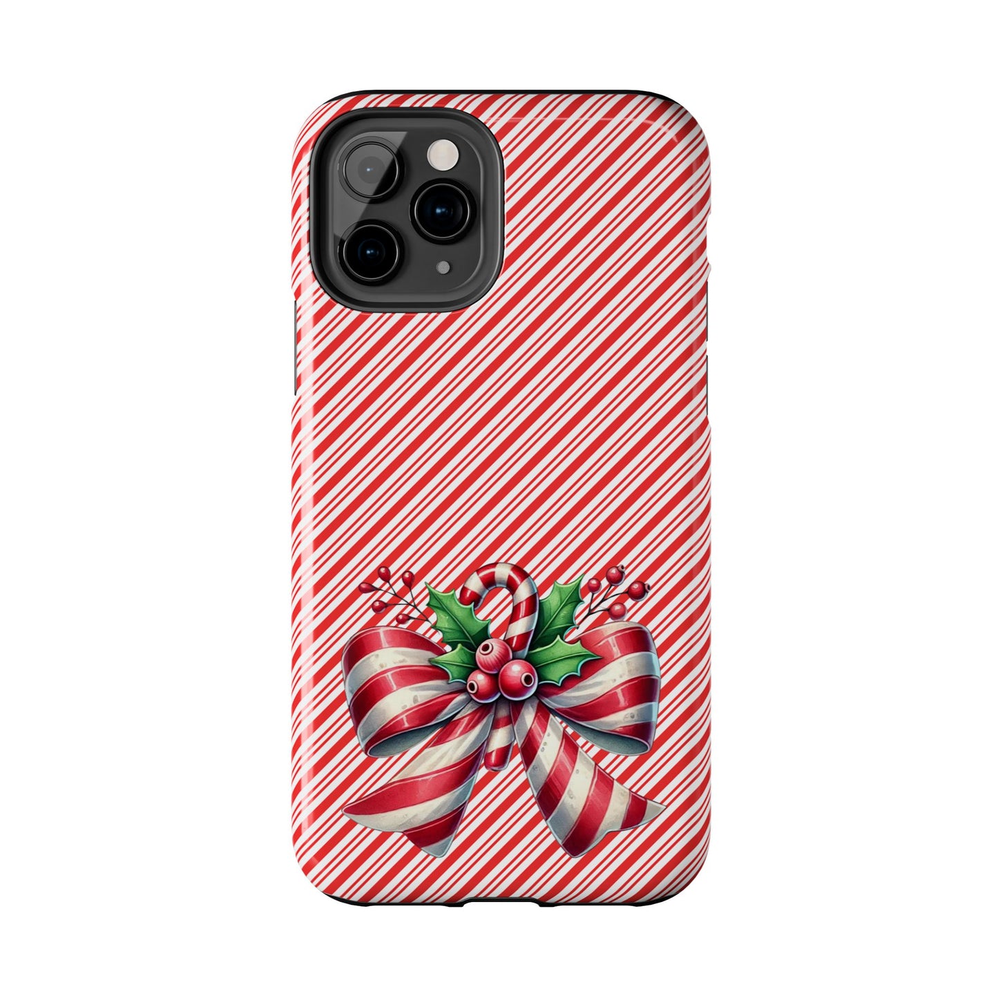 Candy Cane Bow - Christmas  -  Tough Phone Cases