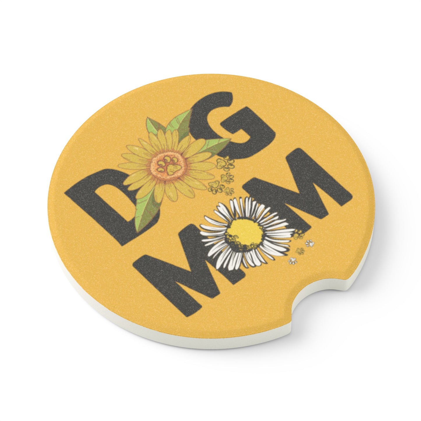 Dog Mom - Soapstone Car Coaster