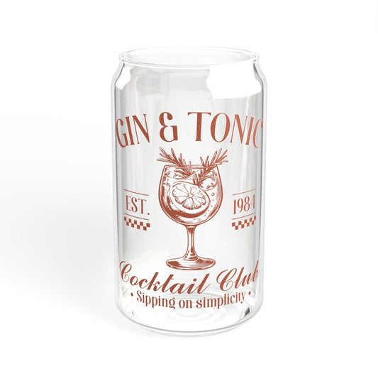 Gin And Tonic Club  - Sipper Glass, 16oz