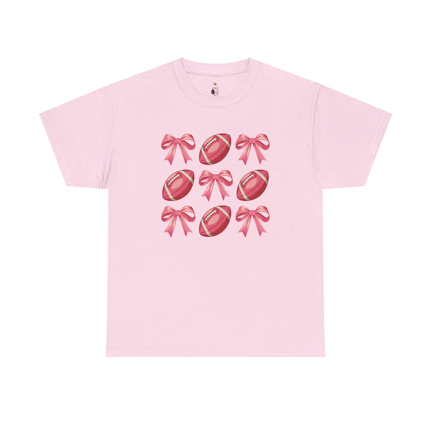 Pink Footballs and Bows Coquette Shirt