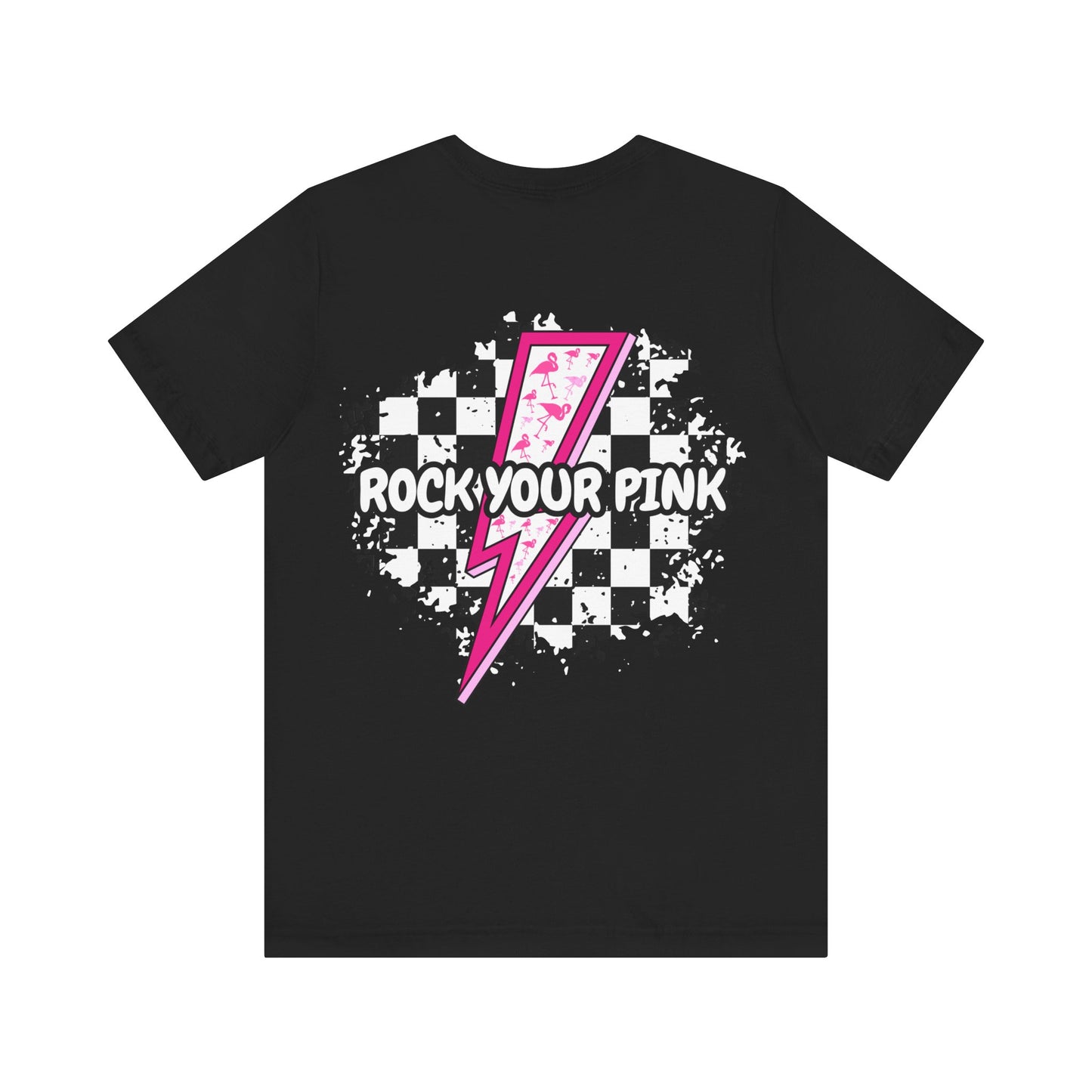 Checkered Rock Your Pink - Unisex Tee