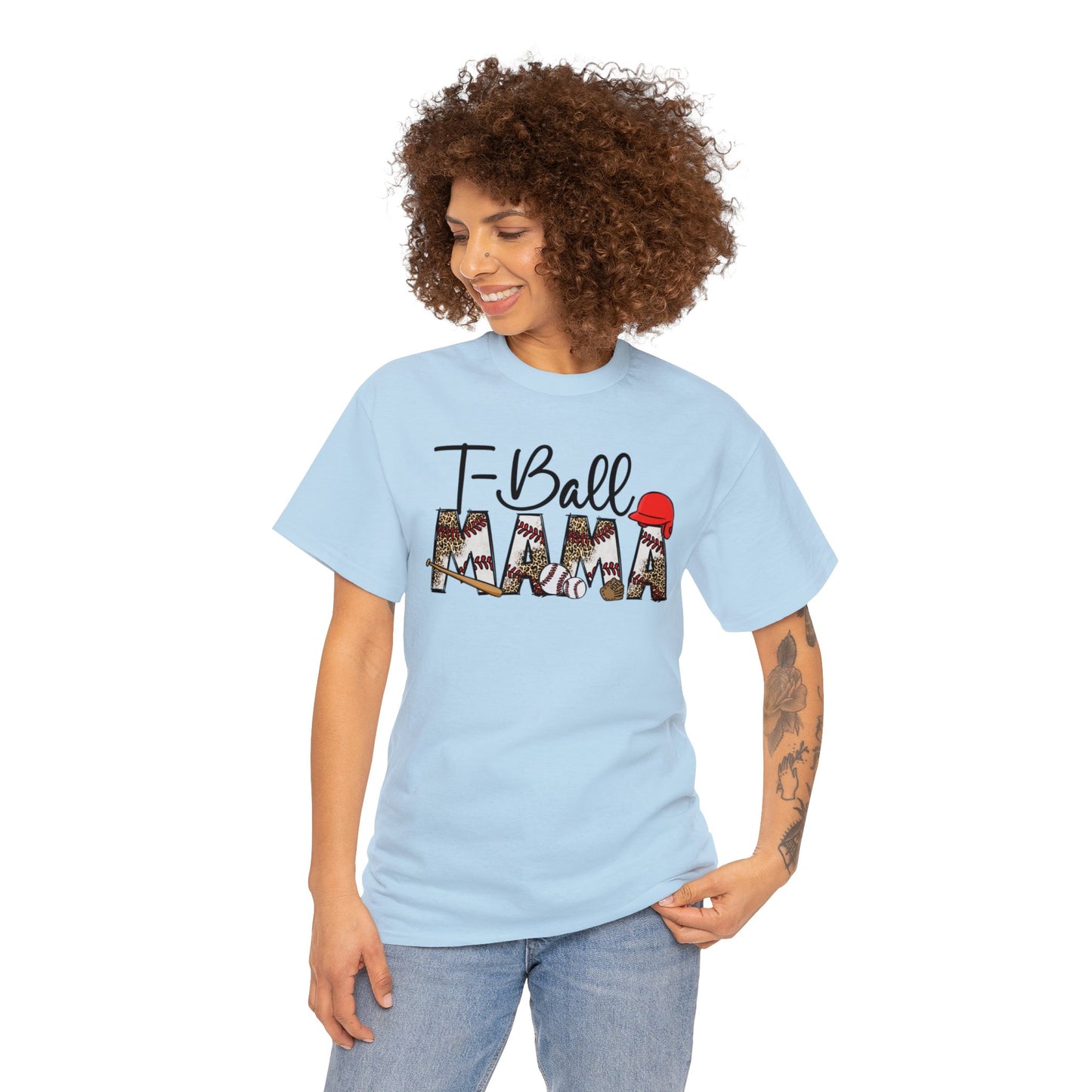 T-Ball Mama  - Unisex Heavy Cotton Tee