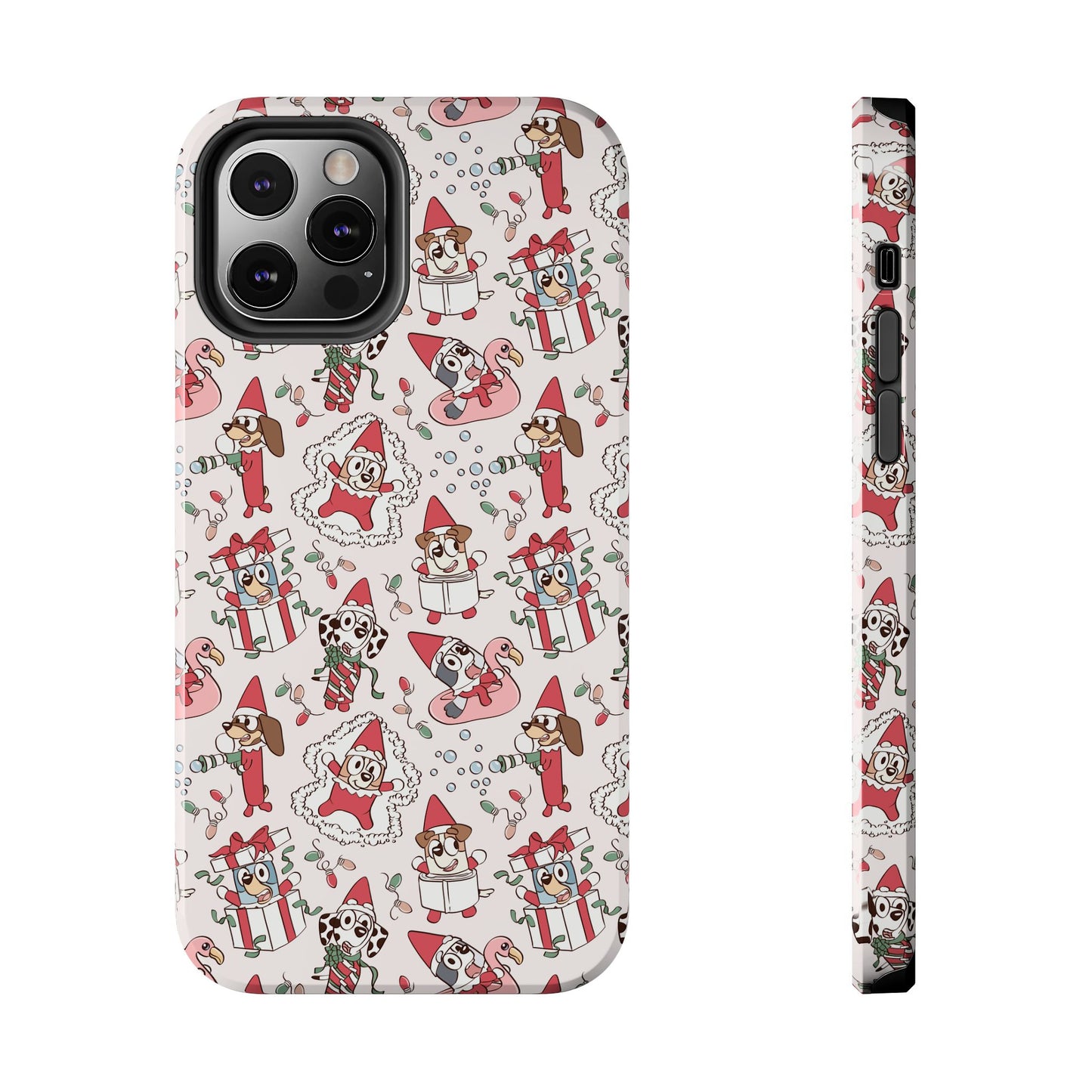 Christmas Blue Pup and Friends -  Tough Phone Cases